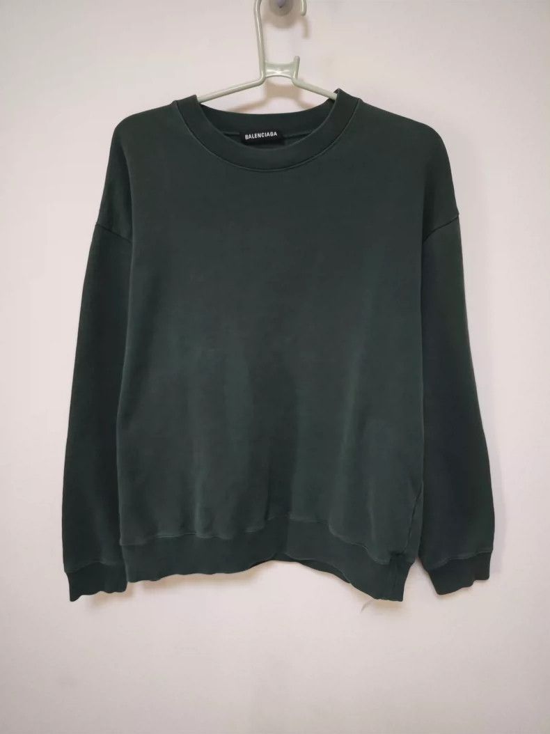 Balenciaga Balenciaga Navy Letter Hooded Sweatshirt Size M Size US M / EU 48-50 / 2 - 2 Thumbnail