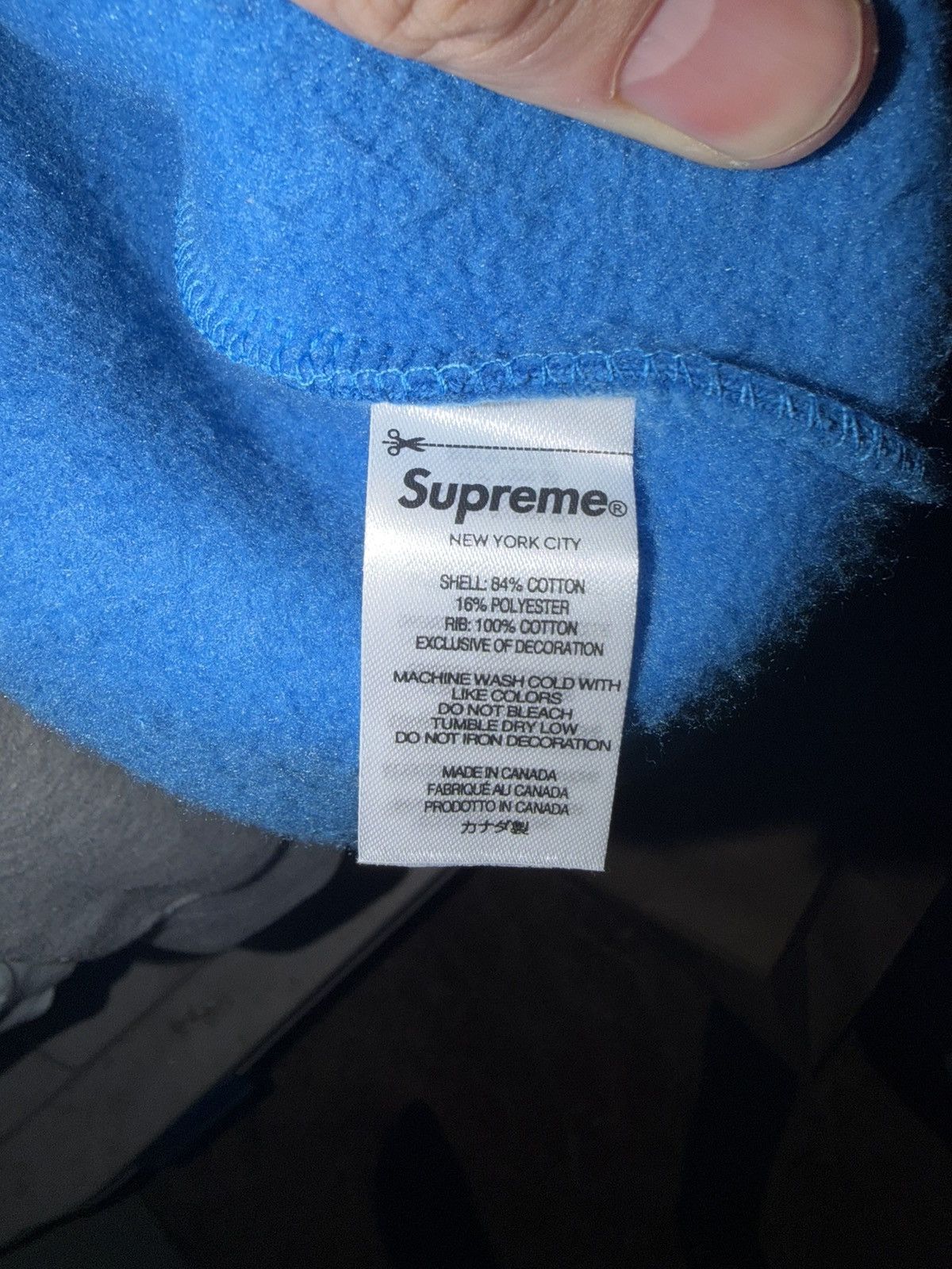 Supreme Supreme Box Logo Crewneck Blue FW22 Size US XL / EU 56 / 4 - 6 Thumbnail