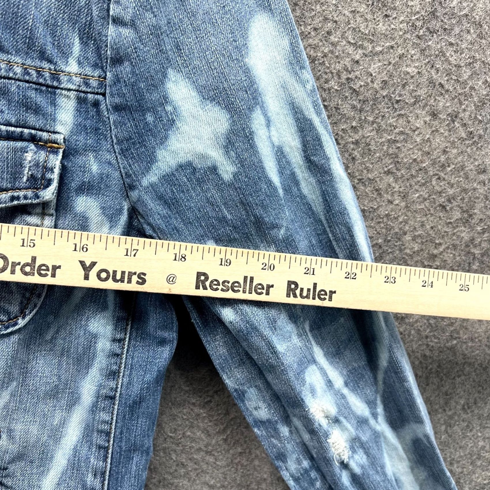 J.Crew VINTAGE J.CREW Denim Jacket Women Medium Blue Distressed Casual Jean Indigo Jacket Women M Blue Vintage motorcycle style Men's? Ladies? Size 32" / US 10 / IT 46 - 5 Thumbnail