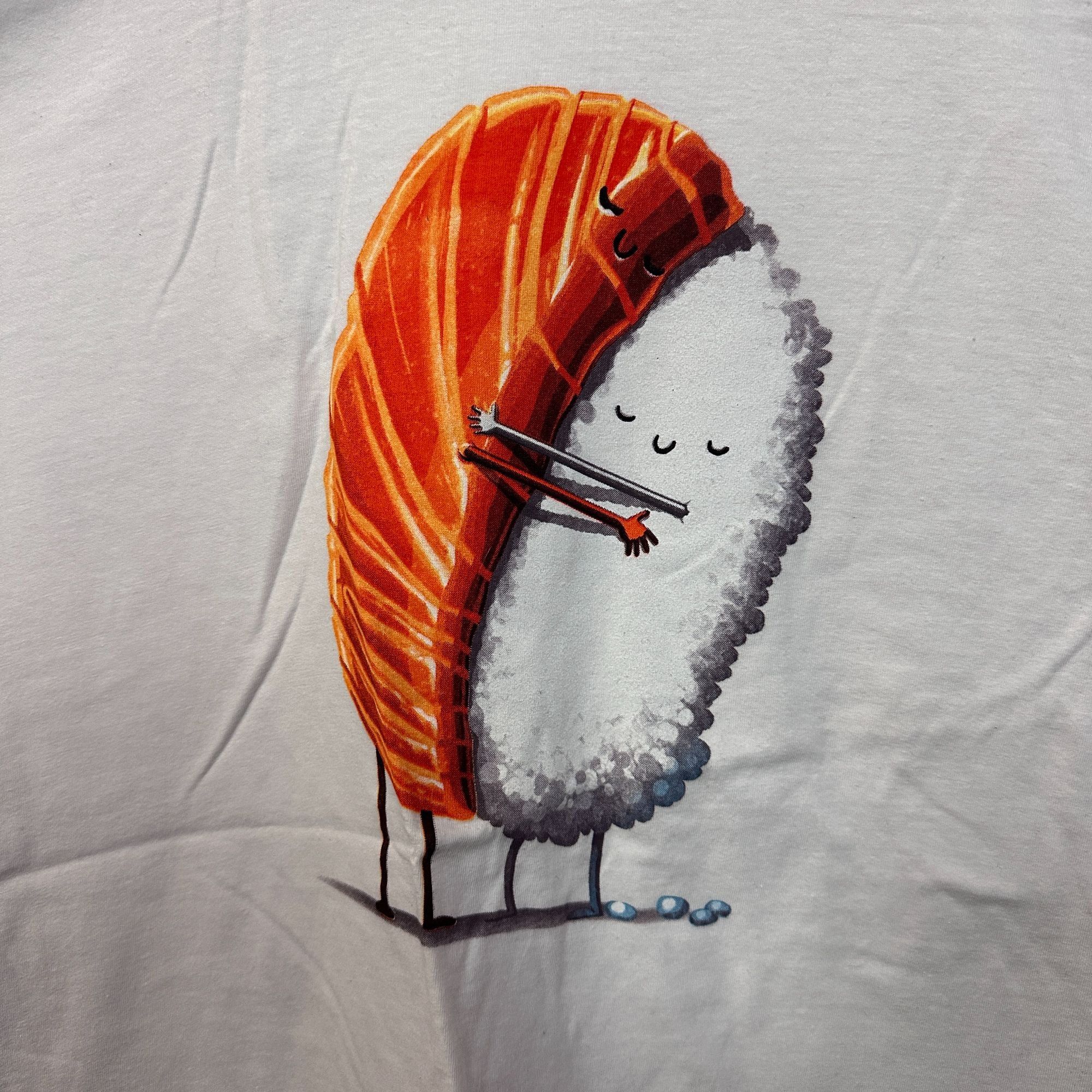 Threadless Sushi Hug Salmon & Rice Snuggle Kawaii Art Threadless Tee L Size US L / EU 52-54 / 3 - 2 Thumbnail