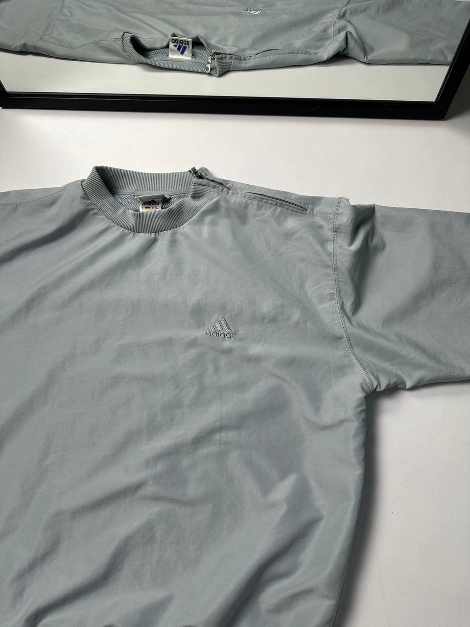 Adidas 🔥00s Nylon Adidas Boxy Sweatshirt Windbreaker Blue Size US L / EU 52-54 / 3 - 6 Thumbnail