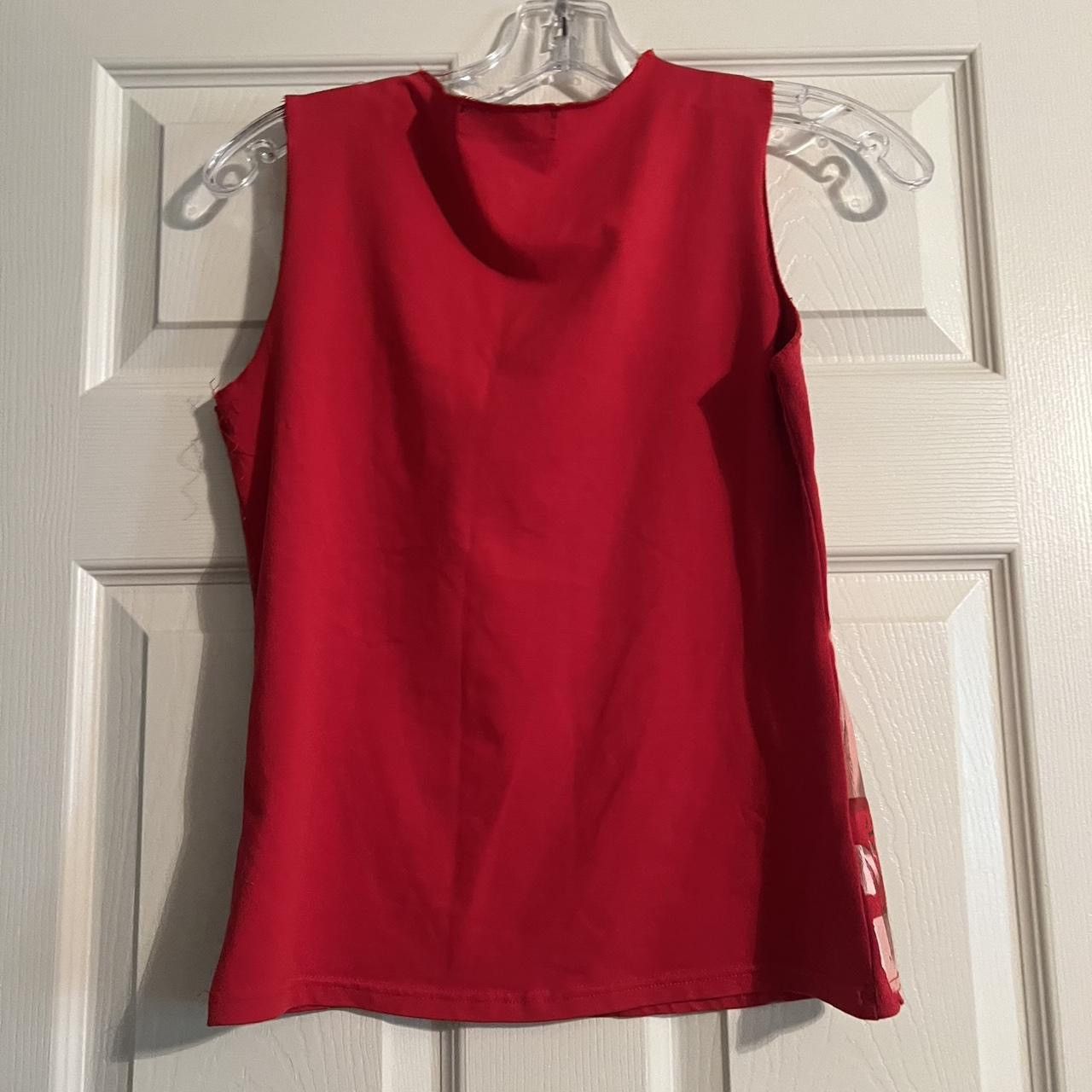 Other Red Graphic printed statement v-neck tank Size S / US 4 / IT 40 - 2 Thumbnail