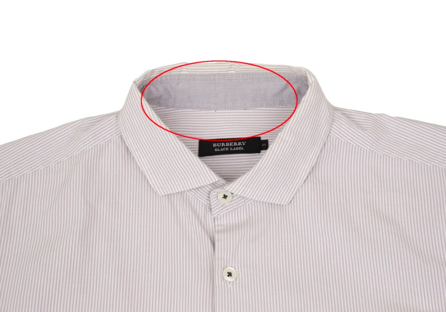 Burberry Cotton Stripe 7/8 Sleeve Shirt in Light Purple Size US S / EU 44-46 / 1 - 3 Thumbnail