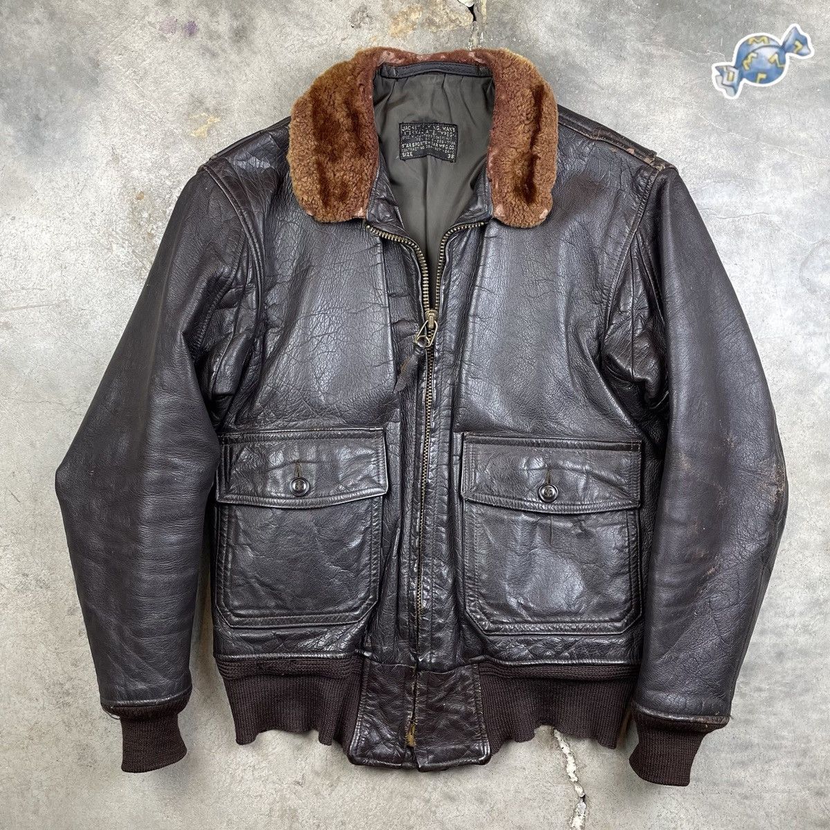 【期間限定特価】 VTG 60s Star Sportswear G-1 7823C (WEP) USN Flight Jacket ジャケット・アウター