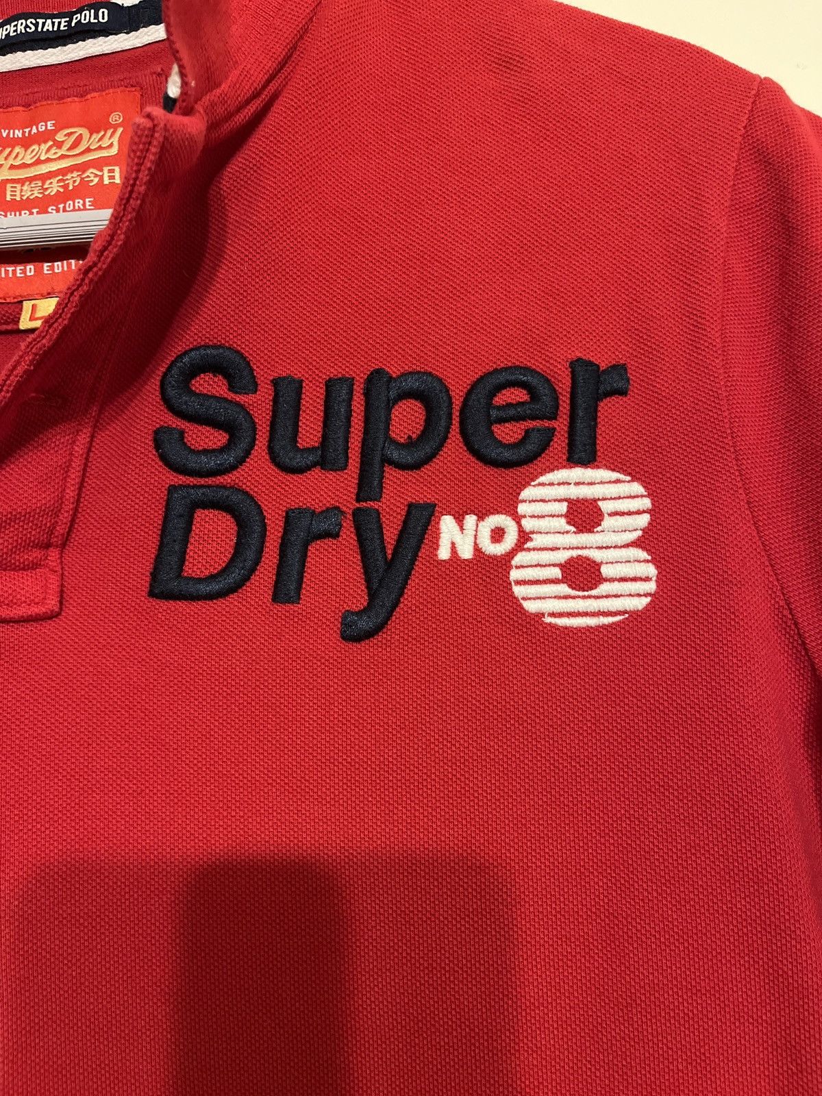 Superdry Rare Red Super Dry no 8 in Lg Size US L / EU 52-54 / 3 - 3 Thumbnail