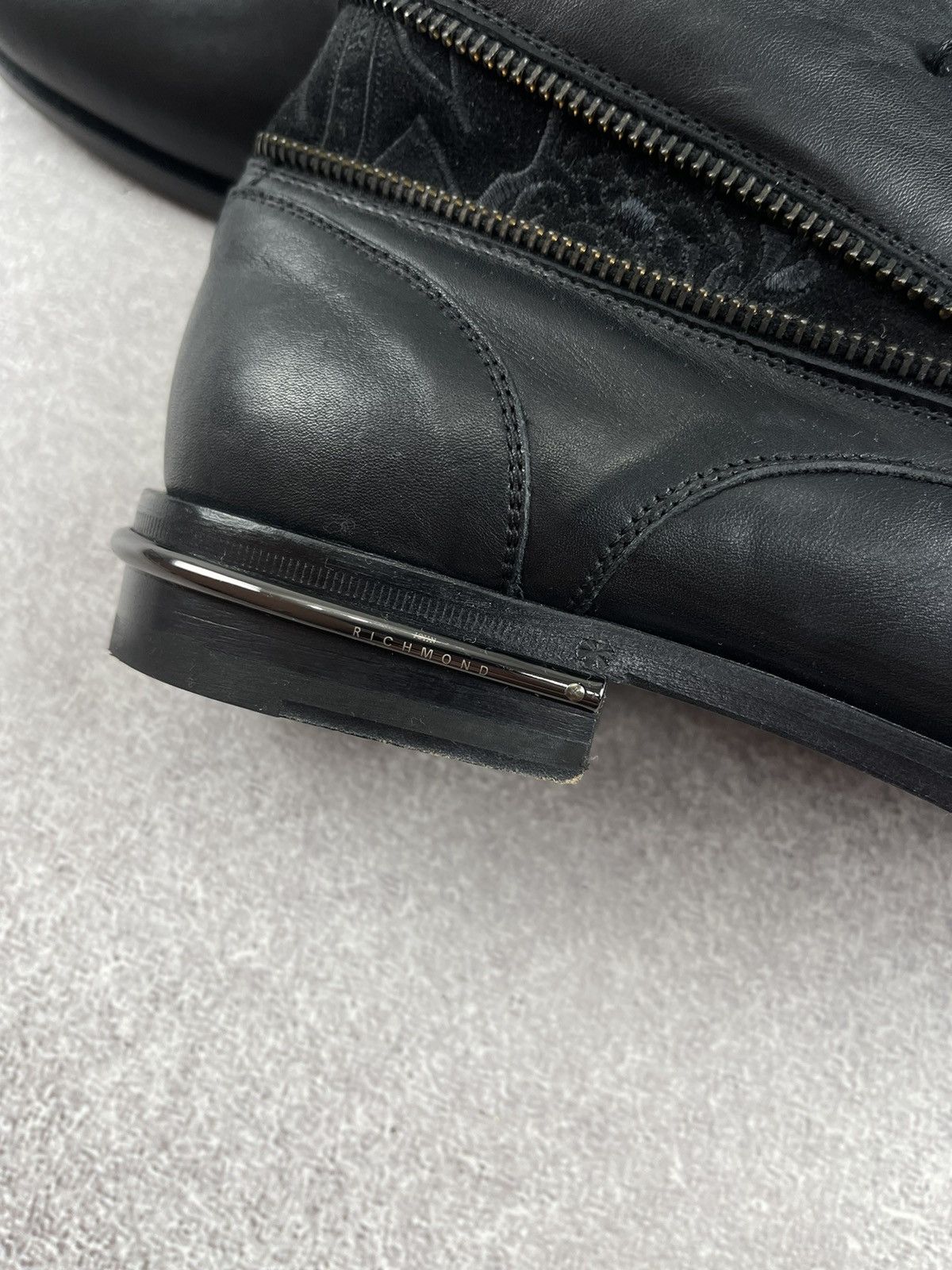 John Richmond John Richmond Black Leather Boots Size 41 Size US 8 / EU 41 - 10 Thumbnail