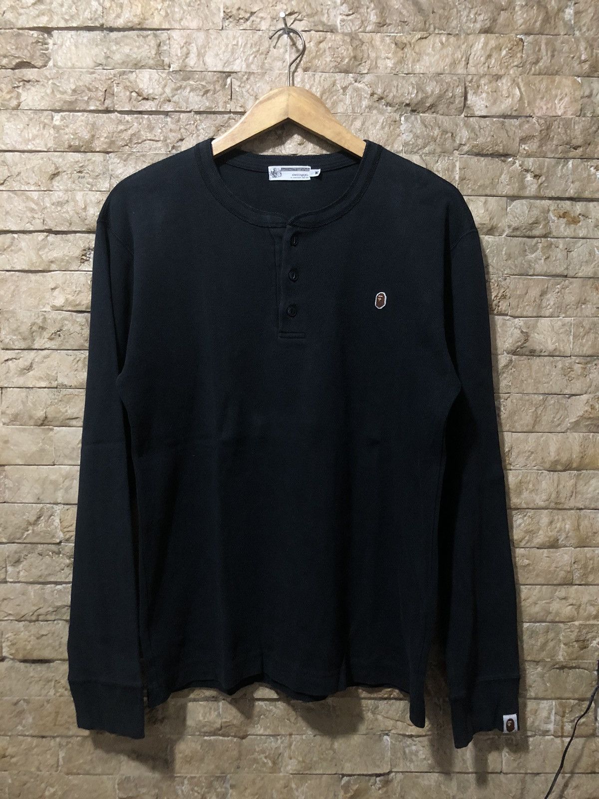 Bape One Point Long Sleeve Tee Size US M / EU 48-50 / 2 - 1 Thumbnail