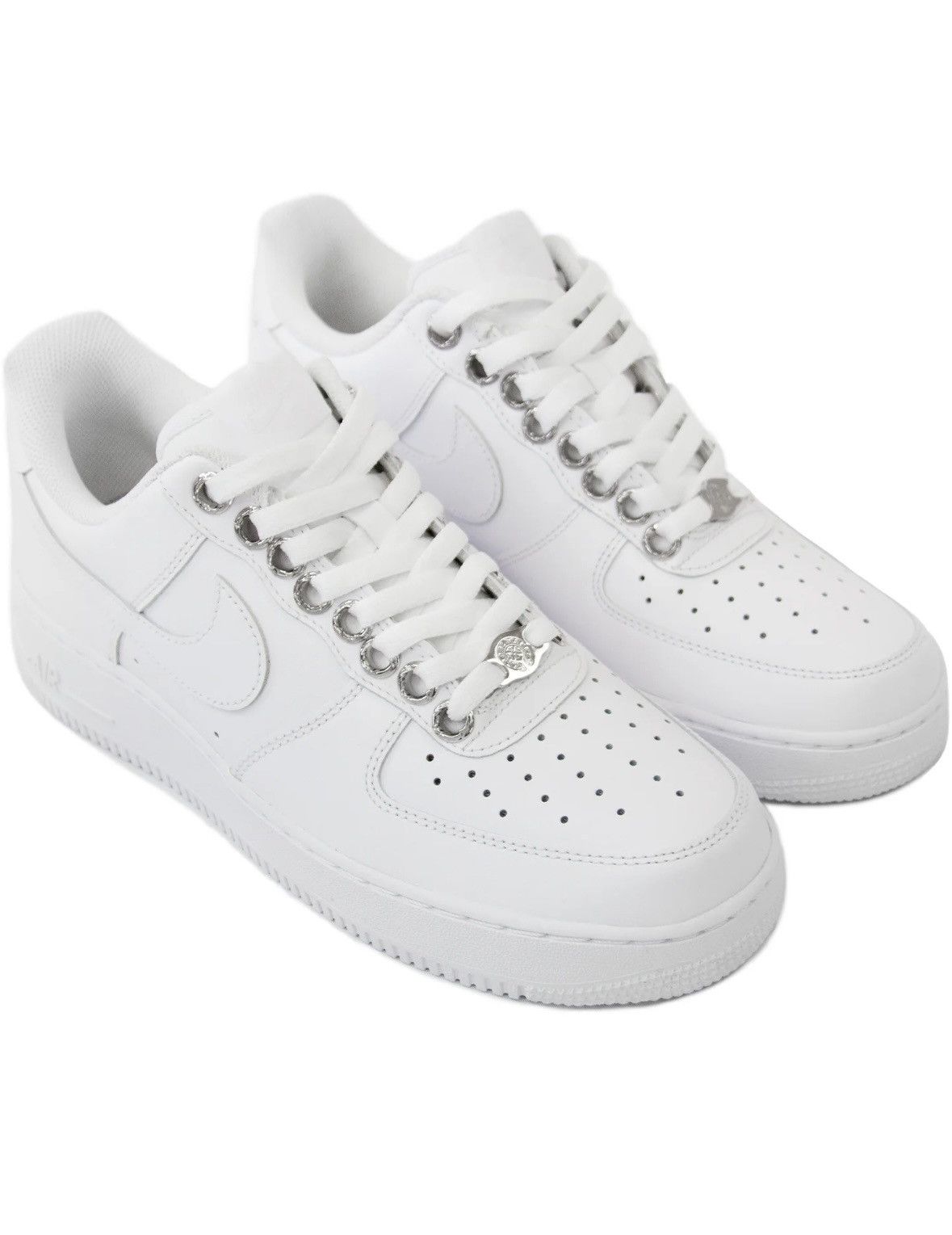 image of Chrome Hearts x Nike Af1 Shoes in White, Men's (Size 8)
