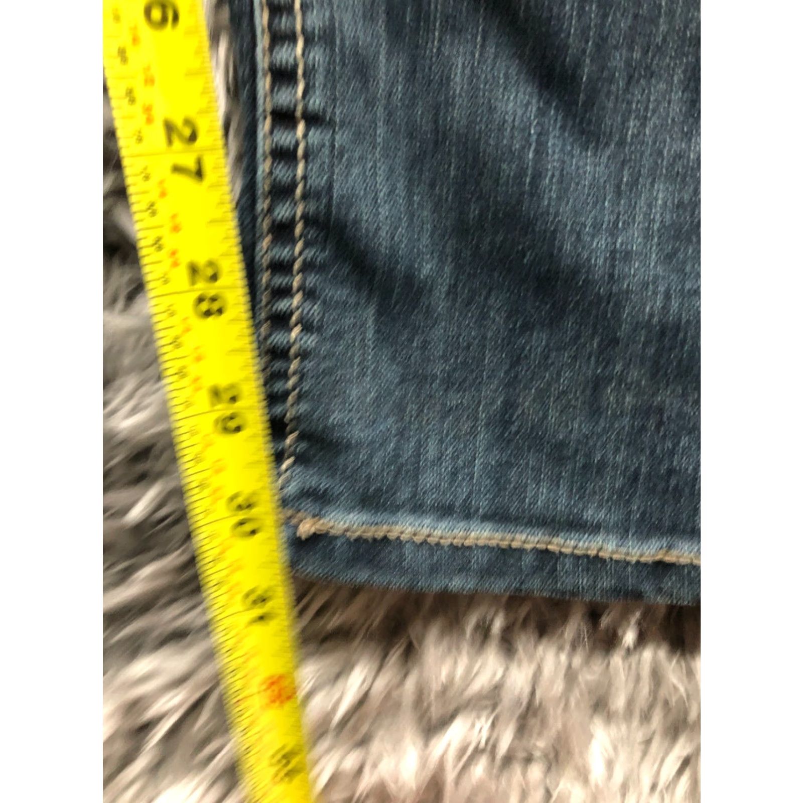Vintage Sonoma Jeans Main Rise Demi Boot Women Size 8 Medium Wash Blue Fashion Denim 5-Pocket Regular Fit Womens Shoes? Size 30" / US 8 / IT 44 - 3 Thumbnail