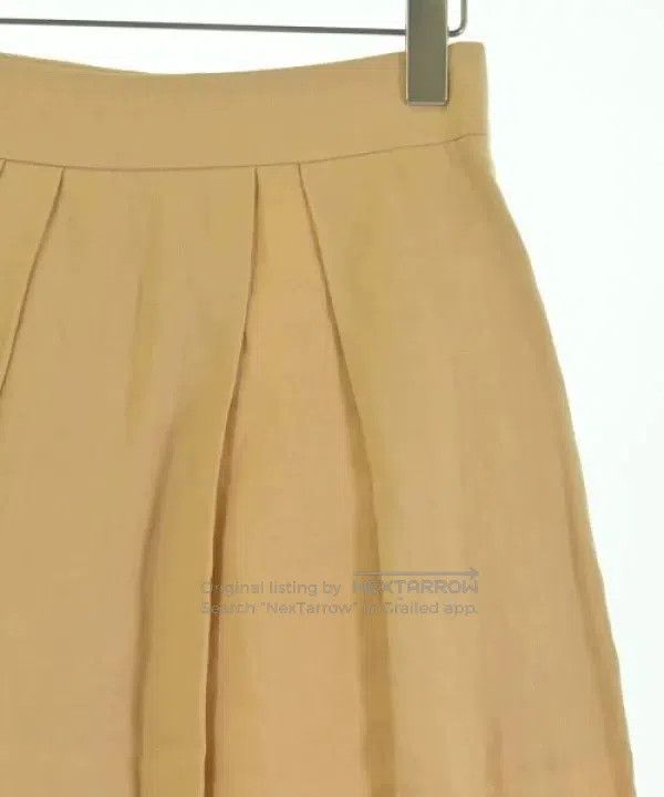 Hermes Hermes Light Camel Linen Skirt Size 42" / US 20 - 3 Thumbnail