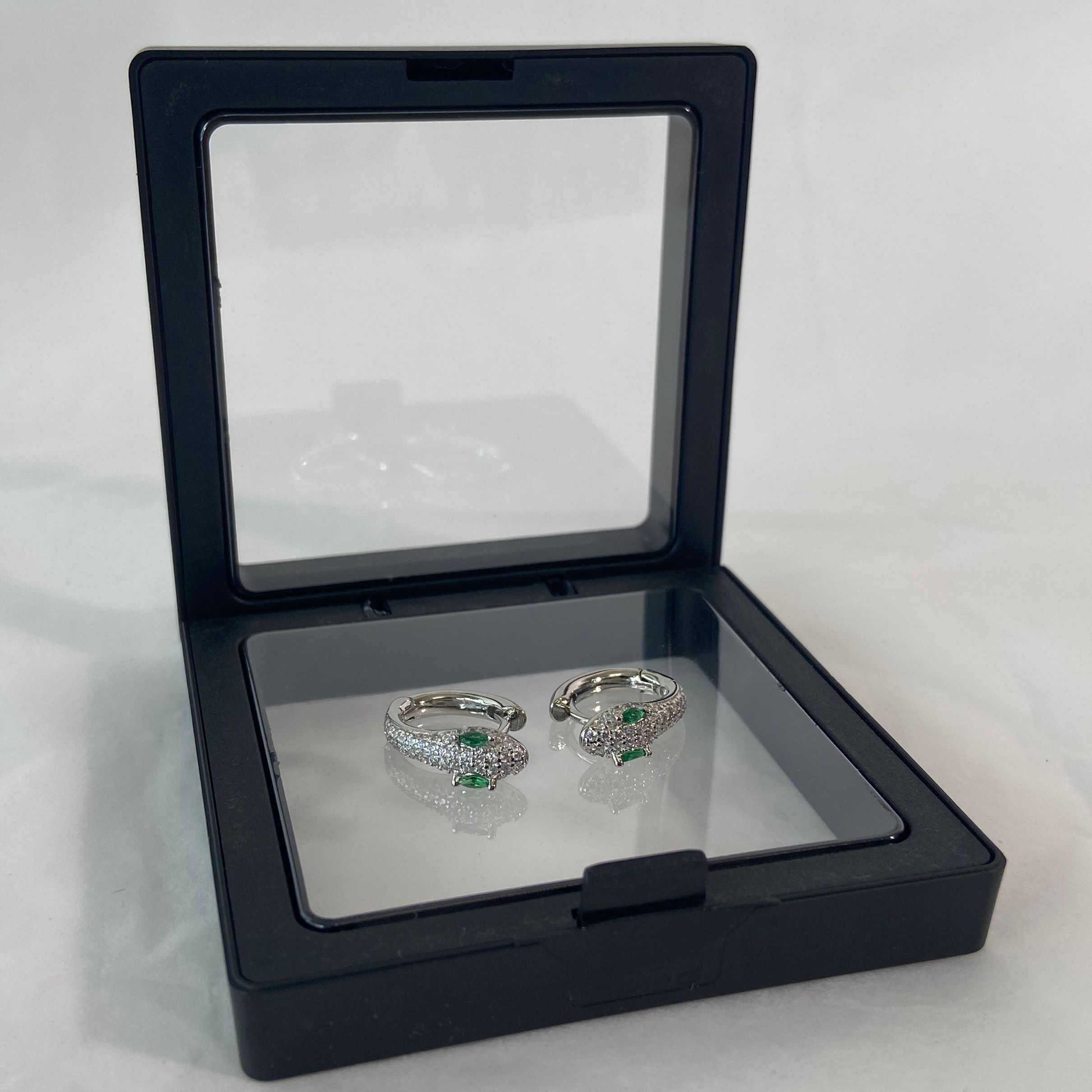 Jewelry × Vintage Silver hip hop street serpentine stud earrings for men Size ONE SIZE - 3 Thumbnail
