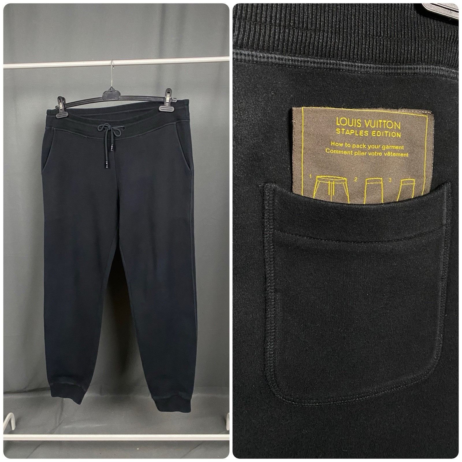 Louis Vuitton Louis Vuitton Staples Auth Men's Dark Blue Sweatpants Size Size US 36 / EU 52 - 1 Thumbnail