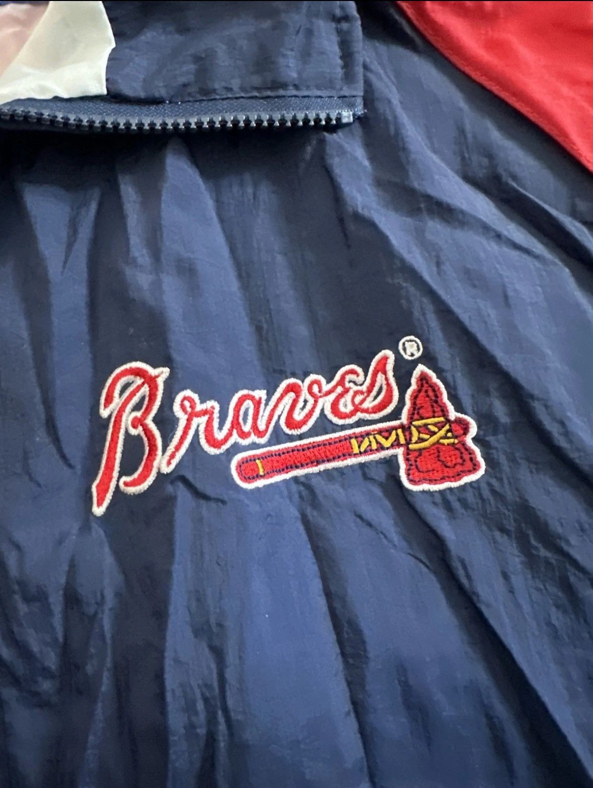 Logo 7 Atlanta Braves Windbreaker Vintage MLB Logo 7 Large Size US L / EU 52-54 / 3 - 3 Thumbnail