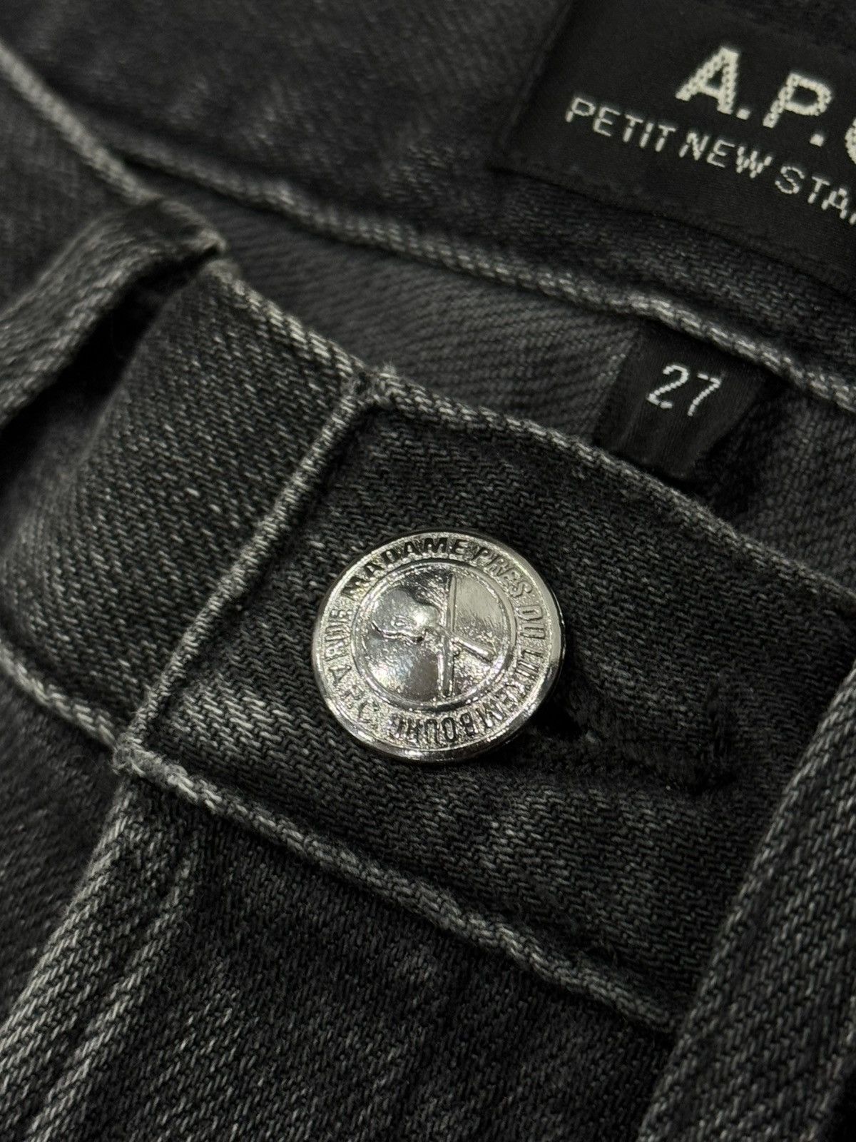 A.P.C. A.P.C. Petit New Standard - Washed Grey Denim - Size 27 Size US 27 - 5 Thumbnail