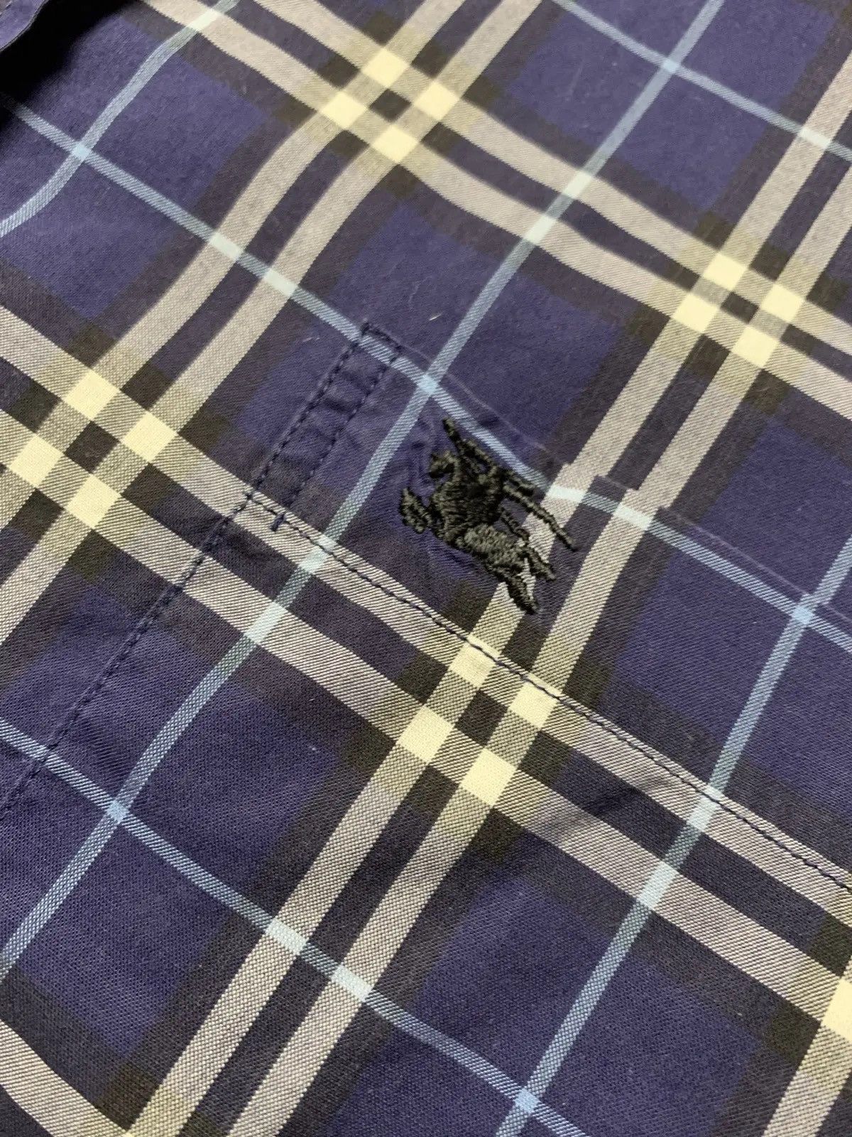 Burberry Vintage Burberry blue plaid shirt long sleeve women's rare Size XL / US 12-14 / IT 48-50 - 3 Thumbnail