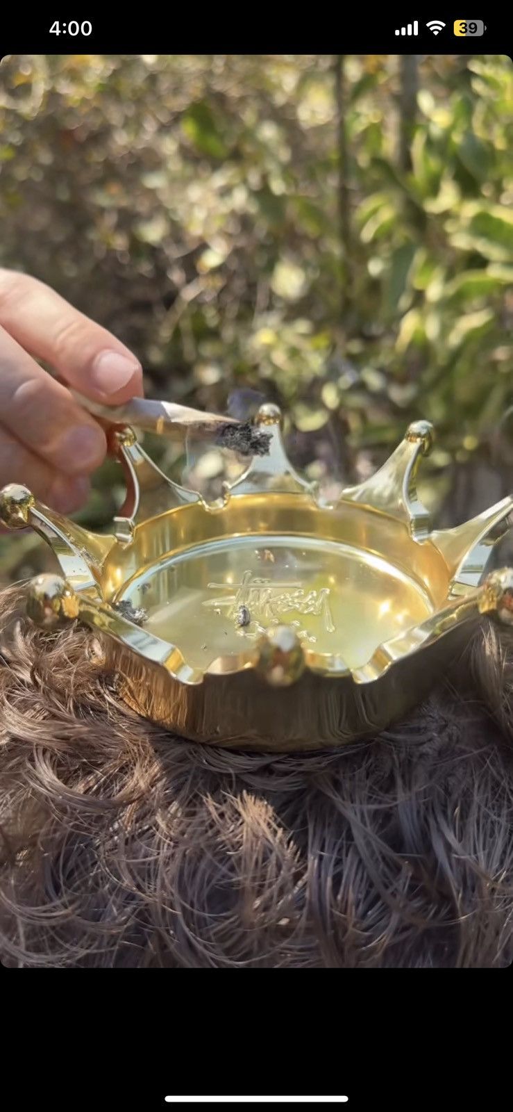 Japanese Brand × Stussy × Vintage Stussy Brass Crown Ashtray