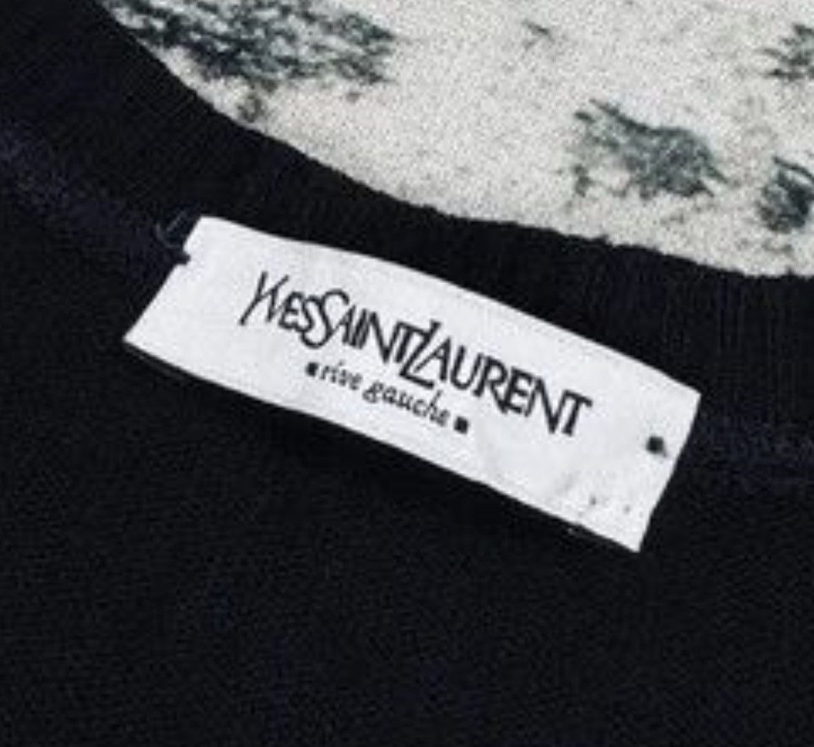 Yves Saint Laurent Vintage Yves Saint Laurent rive gauche sweater black XL Size US XL / EU 56 / 4 - 4 Thumbnail
