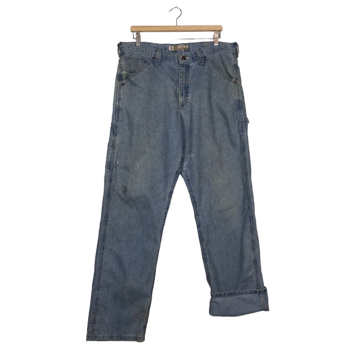 Japanese Brand 🔥90’s Lee Carpenter Pants Bush Pocket Work Size US 36 / EU 52 - 9 Thumbnail