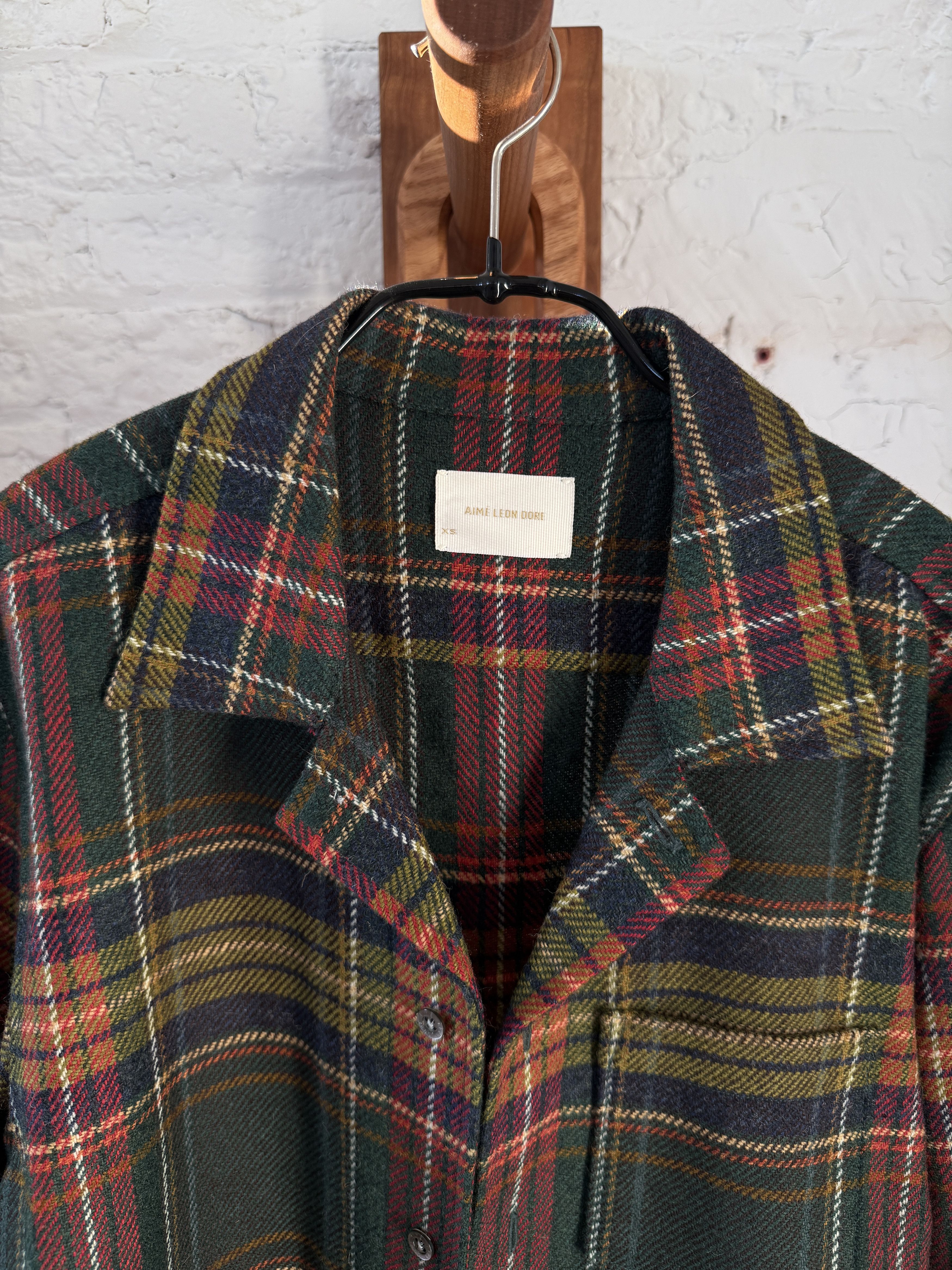 Aime Leon Dore wool flannel camp collar shirt Size US XS / EU 42 / 0 - 2 Thumbnail