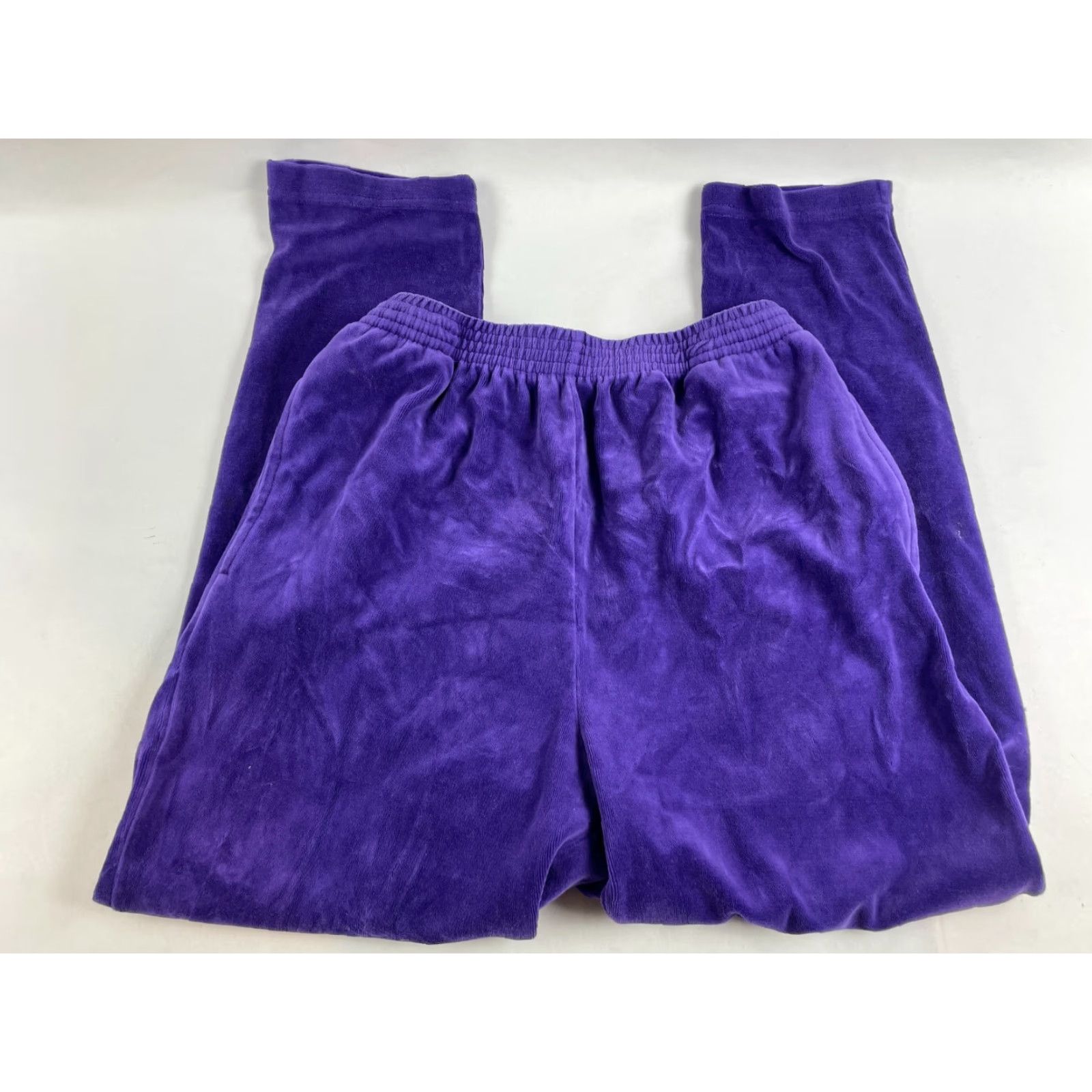 Vintage LAVON 2 Pc Loungewear Women's Size Medium Purple Terry Cloth Long Sleeve & Pants Pajama Set Womens Size M / US 6-8 / IT 42-44 - 5 Thumbnail