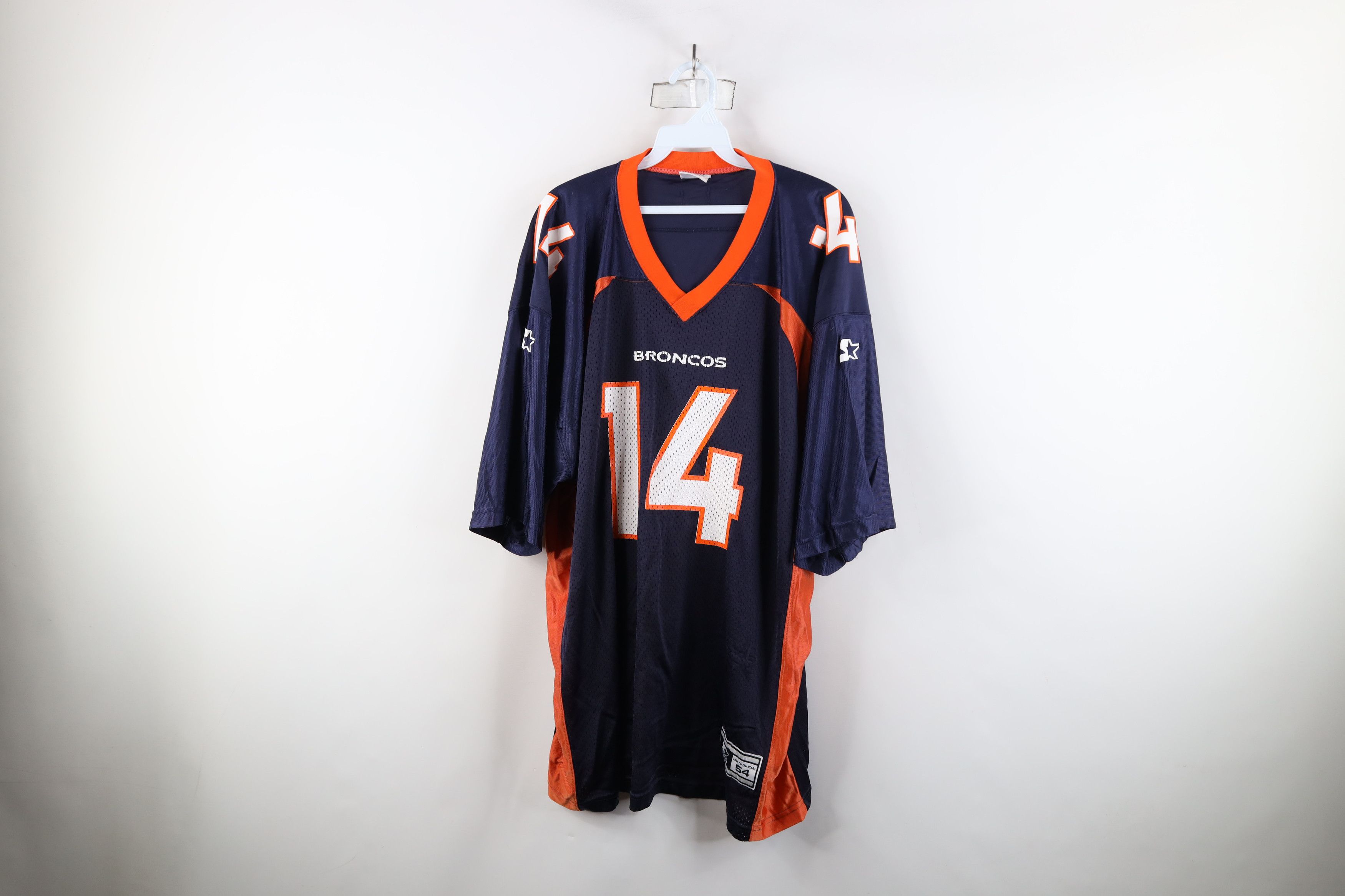 Starter × Vintage Vintage 90s Starter Denver Broncos Football Jersey Blue #14 Size US XXL / EU 58 / 5 - 1 Thumbnail