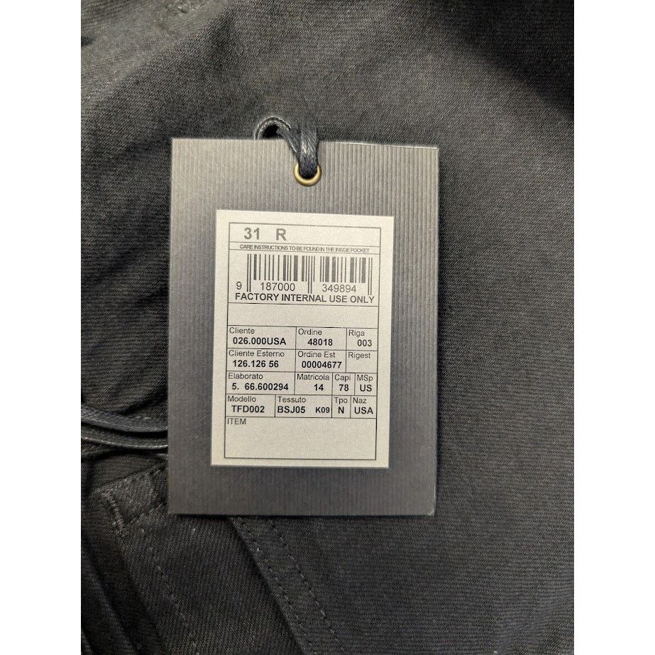 Tom Ford o1rshd1 Denim Jeans Pants in Black Size US 31 - 23 Thumbnail