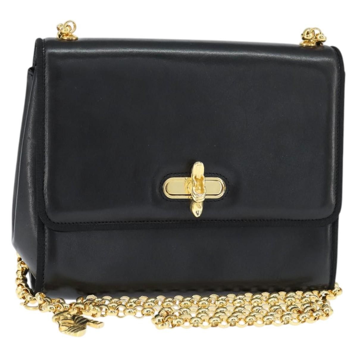 Salvatore Ferragamo Salvatore Ferragamo Chain Flap Shoulder Bag Leather Size ONE SIZE - 1 Thumbnail