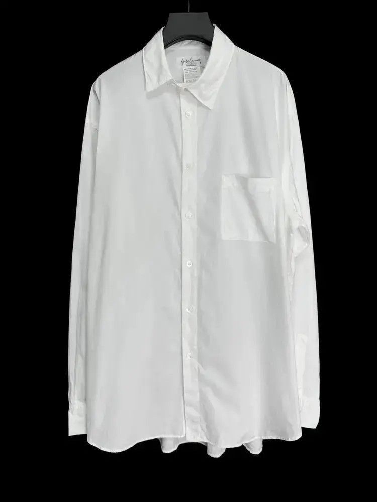 Yohji Yamamoto Yohji Yamamoto 80s Unevenness Neck Shirt-2505 Size US M / EU 48-50 / 2 - 1 Thumbnail