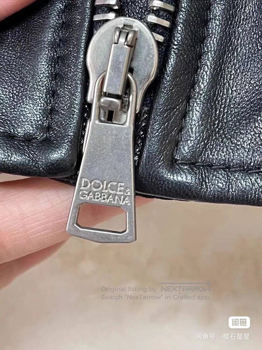 Dolce & Gabbana DG Authentic Runway Lambskin Leather Jacket. Size US XS / EU 42 / 0 - 6 Thumbnail