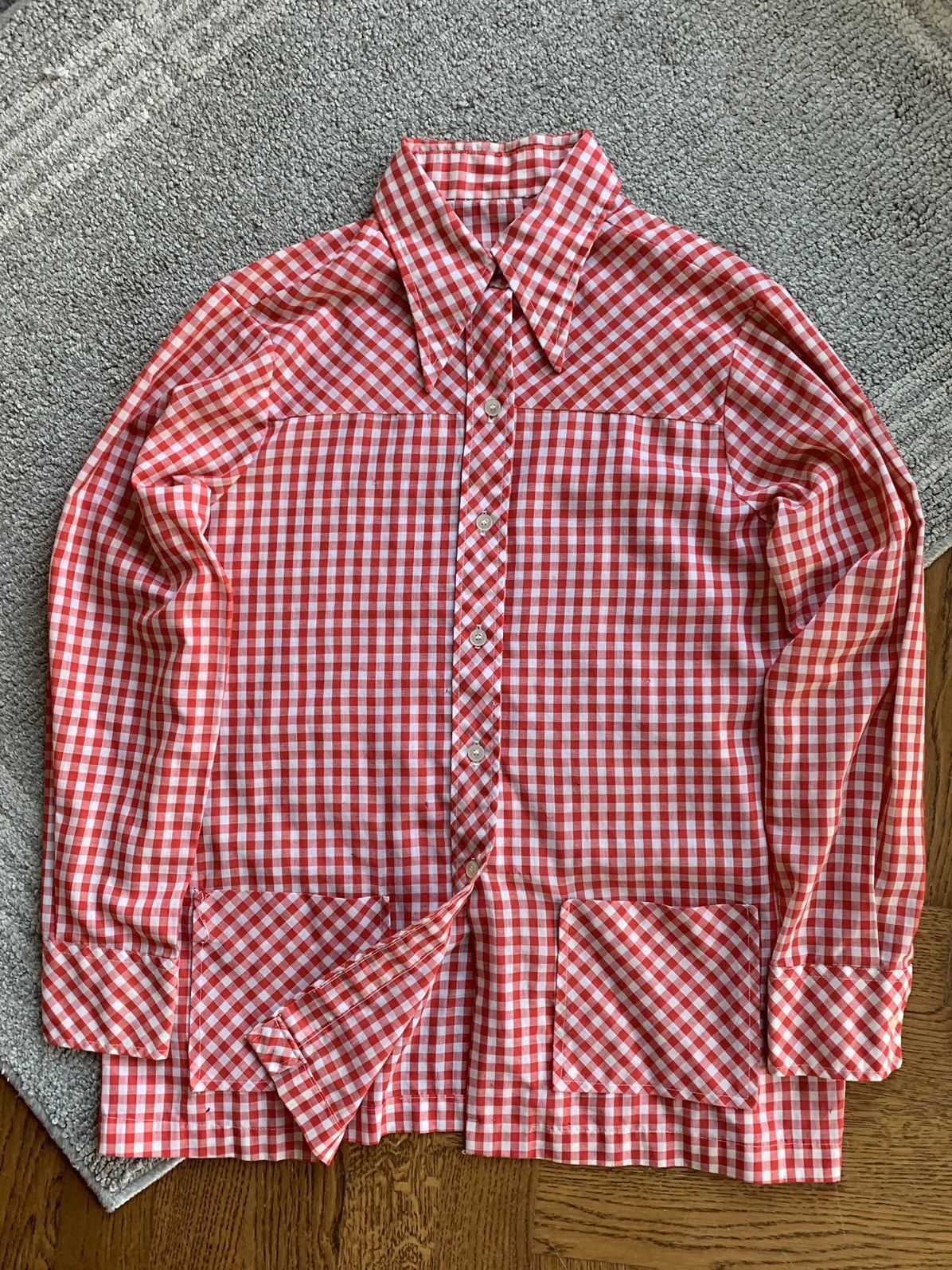 Other × Vintage True Vintage Picnic Checker Plaid Chore 1970s Hippie Boho Size XS / US 0-2 / IT 36-38 - 1 Thumbnail