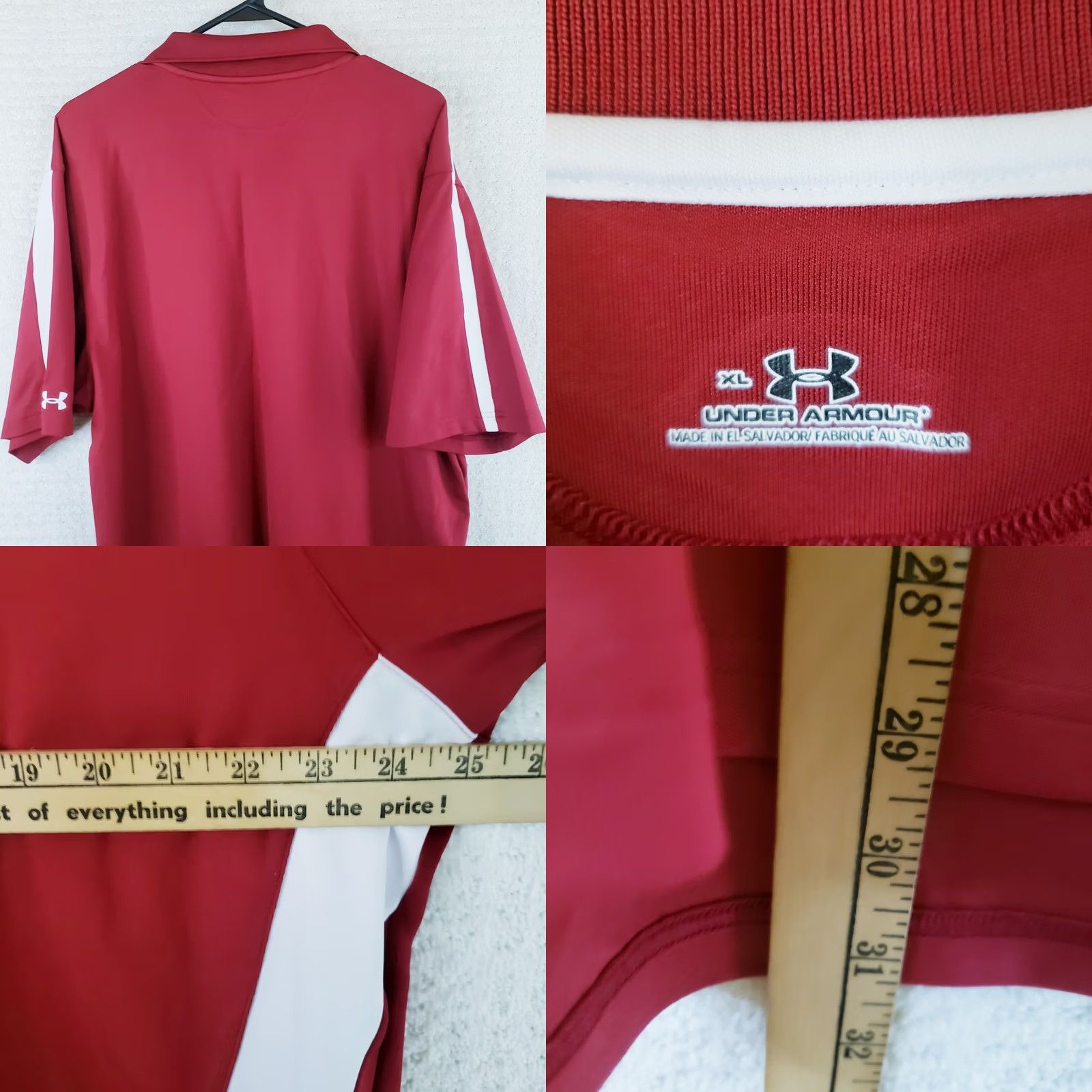 Under Armour Under Armour Polo Shirt Mens XL Red Performance University South Carolina Gamecocks Logo Shirt Sports Football Golf Walking Size US XL / EU 56 / 4 - 9 Thumbnail