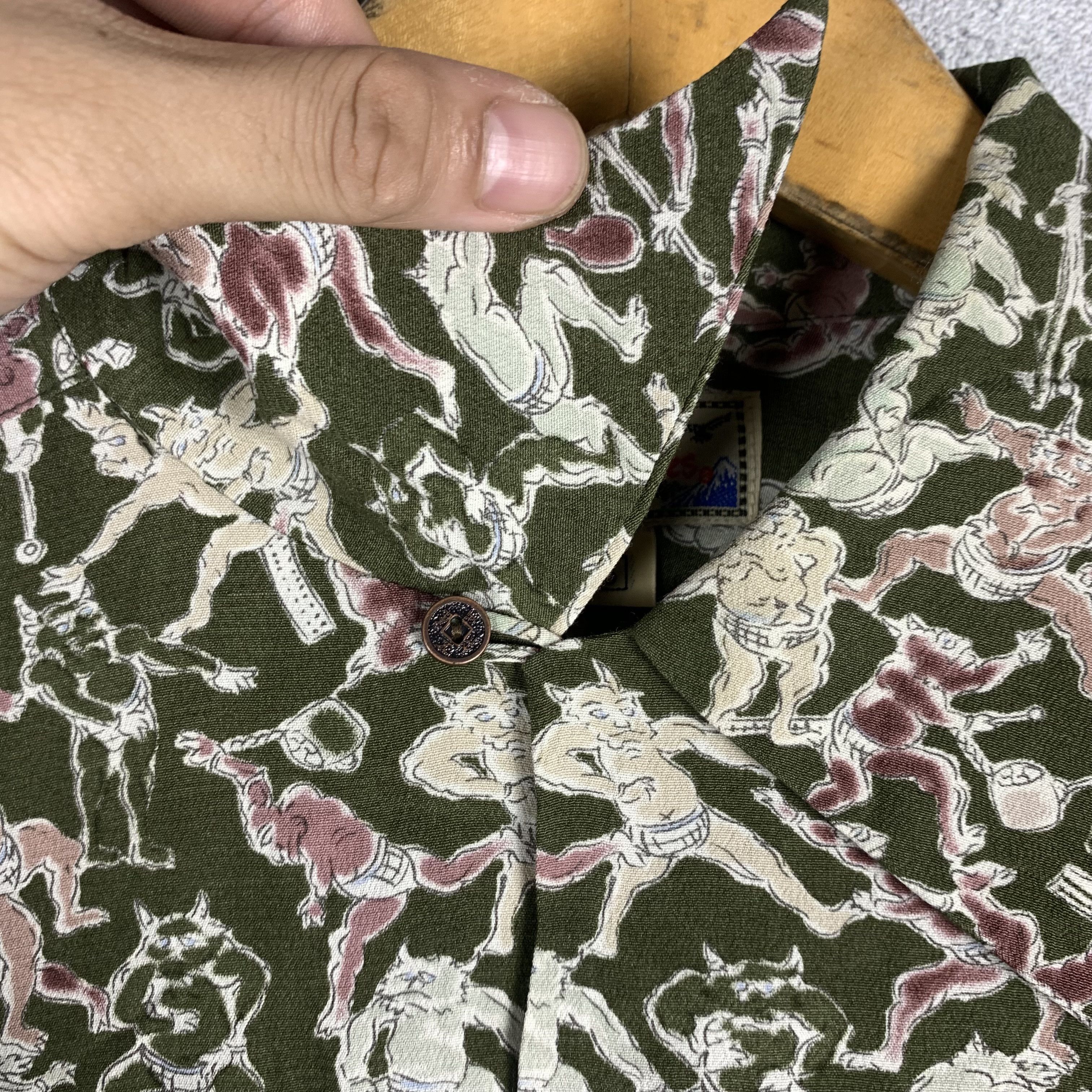 Dry Bones Dry Bones Oni Demon Japanese Button Up Shirt Size US S / EU 44-46 / 1 - 4 Thumbnail