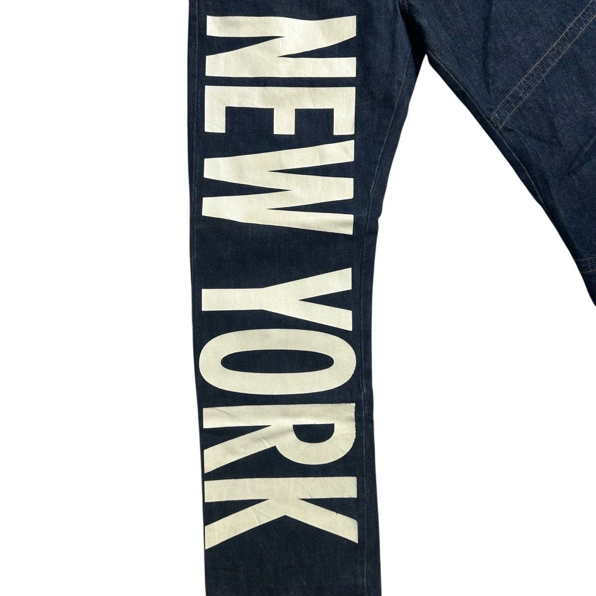 New York Yankees New York Yankees Embroidery Logo Denim Pants Size US 33 - 4 Thumbnail