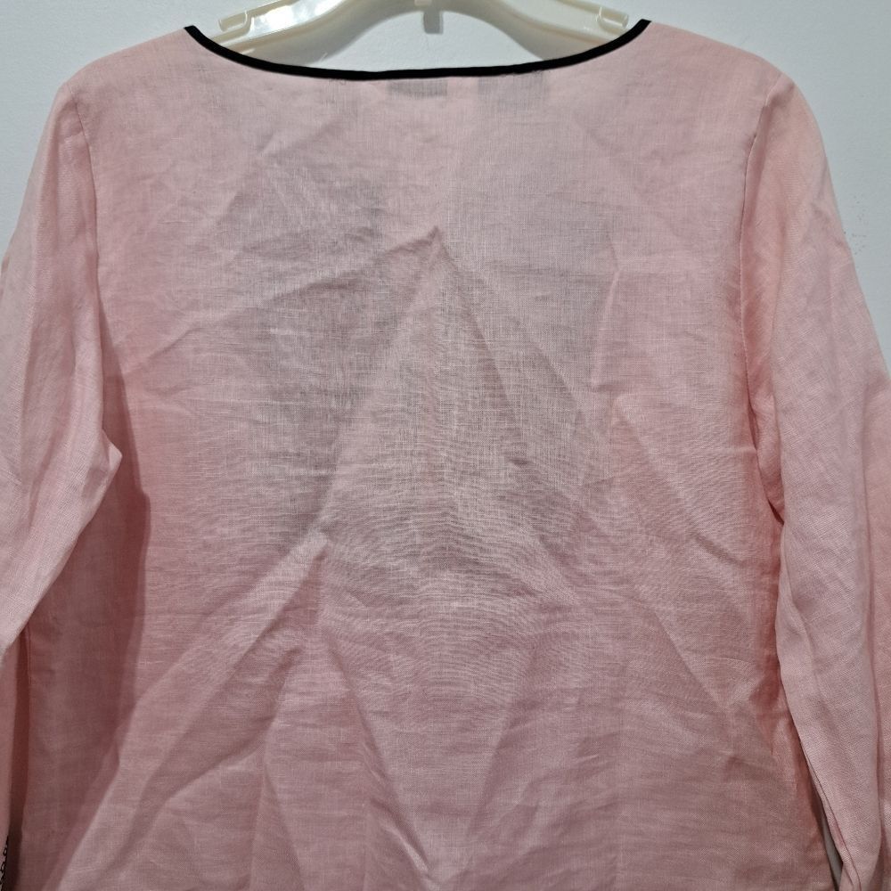 Other Richard Malcolm Irish Linen Embroidered Modest Top Size 10 P Size L / US 10 / IT 46 - 13 Thumbnail