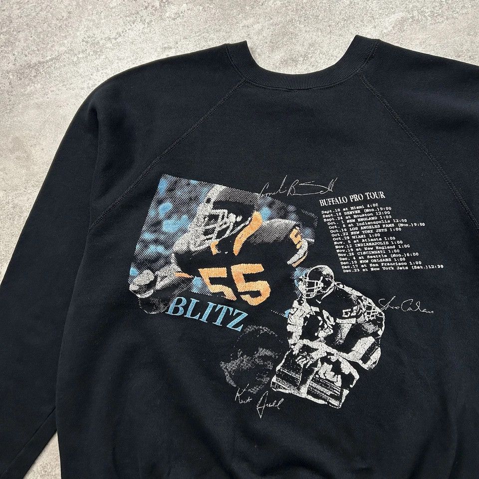 NFL × Vintage BUFFALO BILLS JIM KELLY CREWNECK SWEATSHIRT Sz M TULTEX Size US M / EU 48-50 / 2 - 4 Thumbnail
