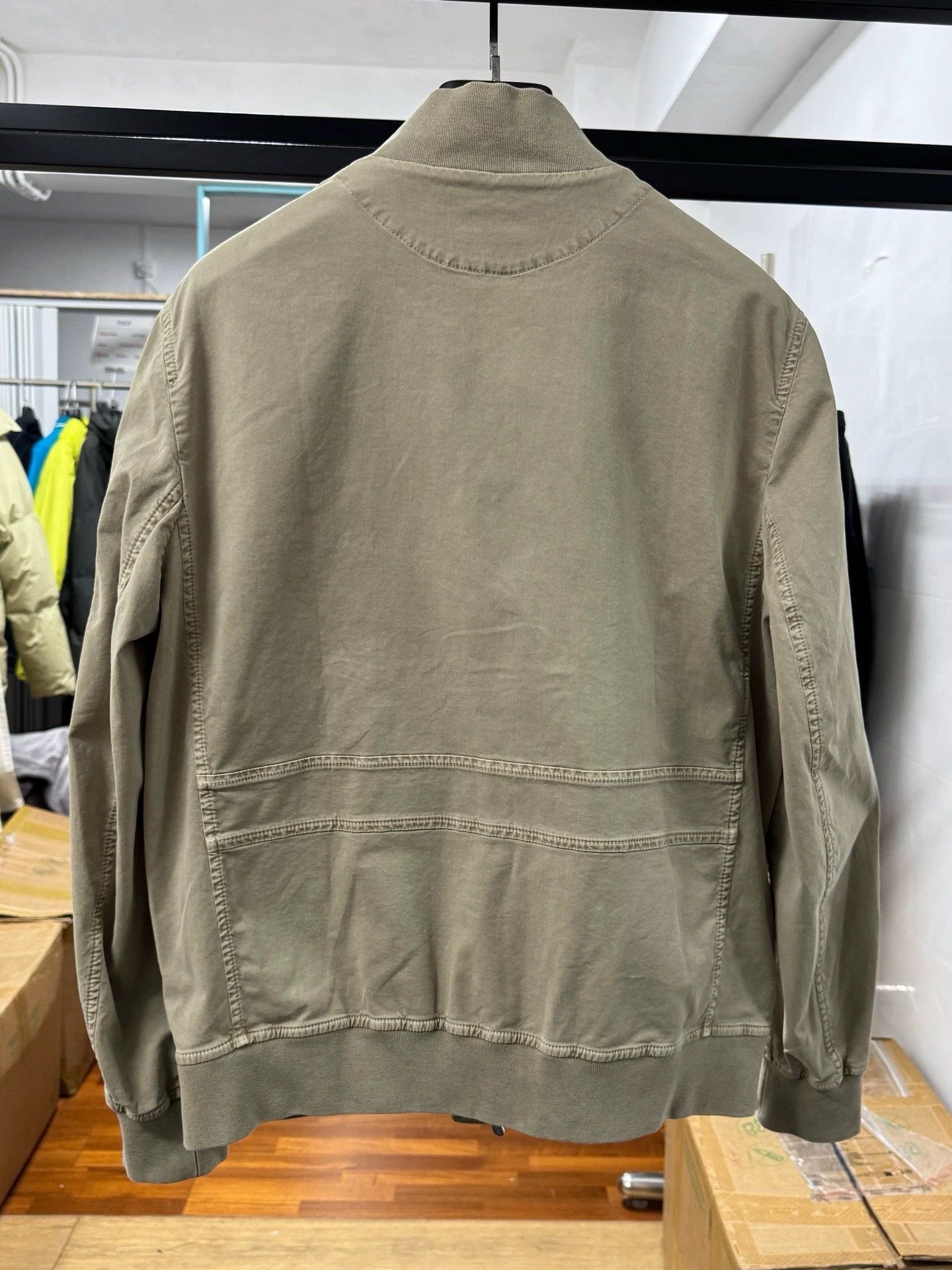 Brunello Cucinelli stylish men's lightweight jacket in khaki Size US L / EU 52-54 / 3 - 5 Thumbnail