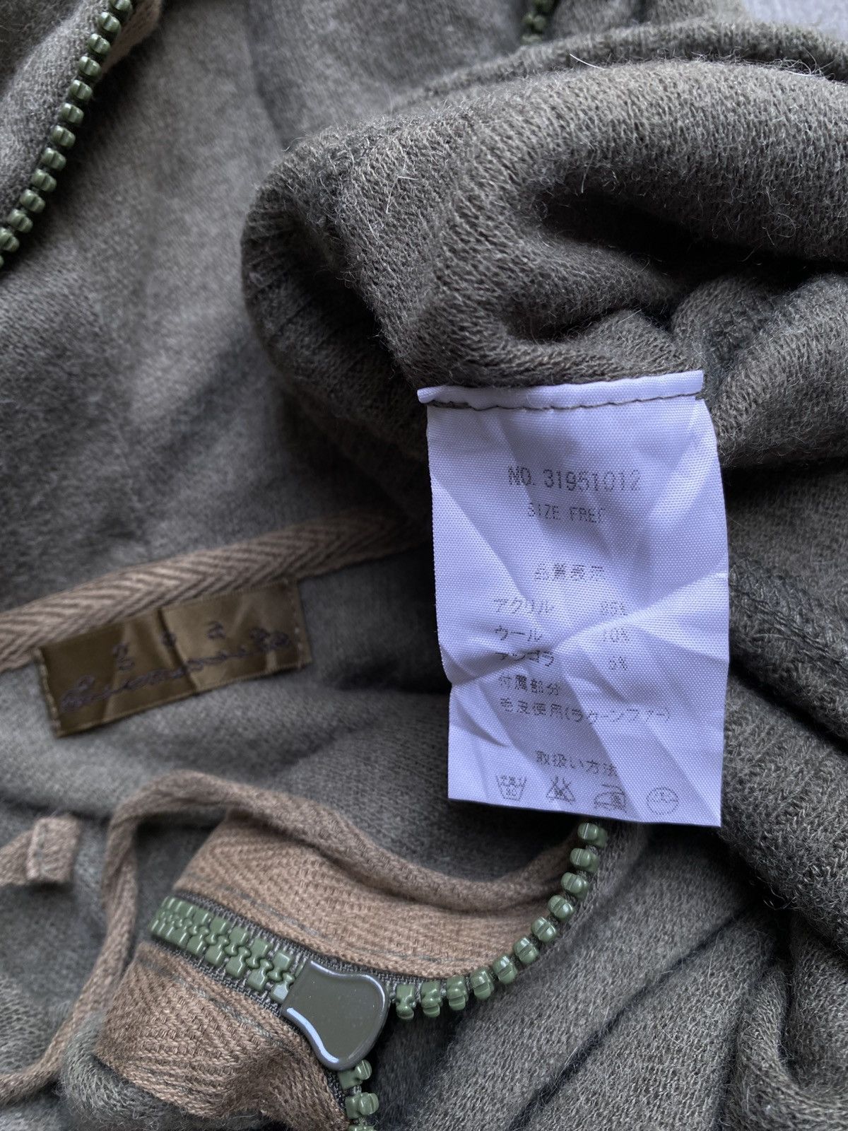 GOA Goa Olive Faded Zip Hoodie Size S / US 4 / IT 40 - 5 Thumbnail