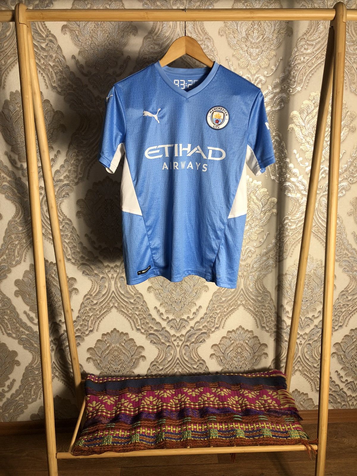 Other VERY RARE PUMA FC MANCHESTER CITY ENGLAND SOCCER JERSEY Y2K Size US S / EU 44-46 / 1 - 2 Thumbnail