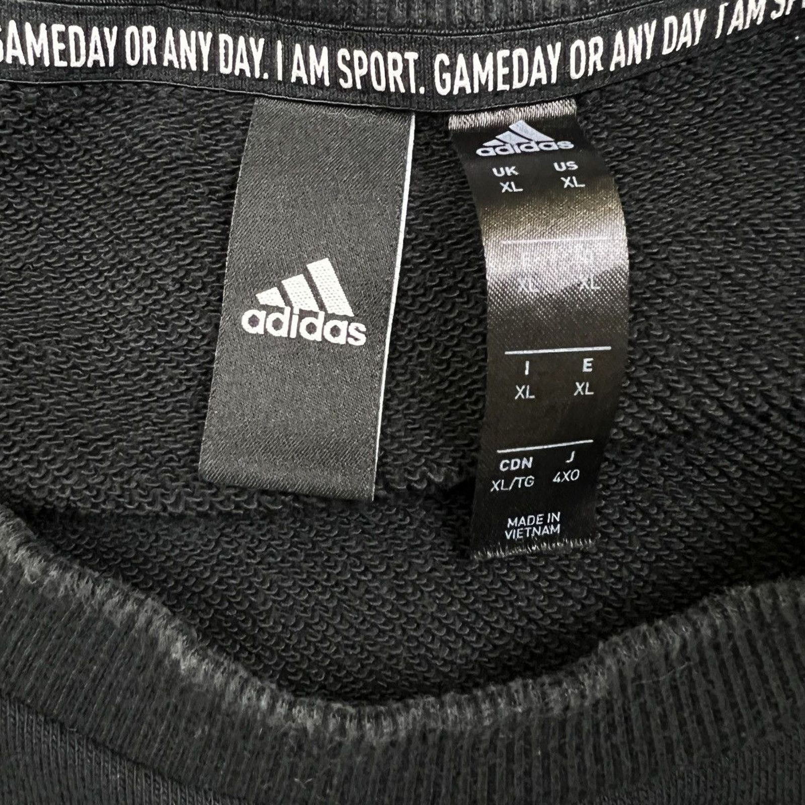 Adidas × Vintage Adidas Essentials Sweatshirt Stripe Spell Out Pullover Crew Size US XL / EU 56 / 4 - 4 Thumbnail
