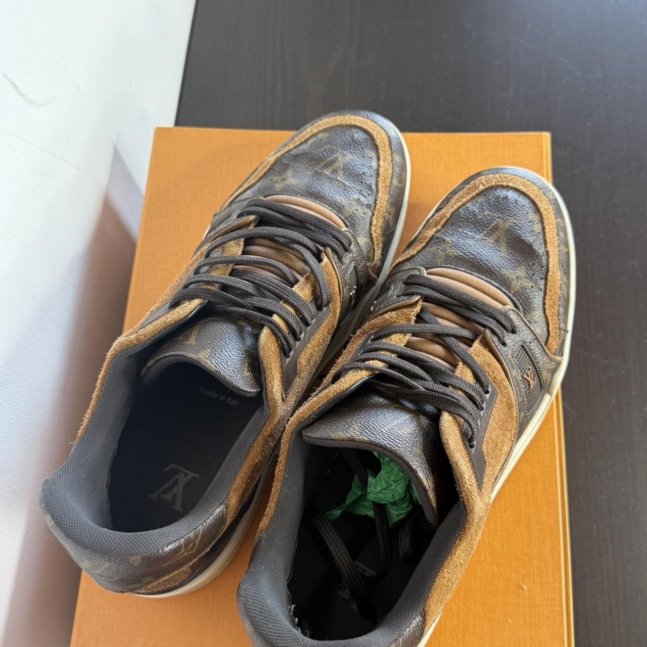 Louis Vuitton Louis Vuitton Oversize Sneakers Trainers Monogram Print Size US 11.5 / EU 44-45 - 6 Thumbnail
