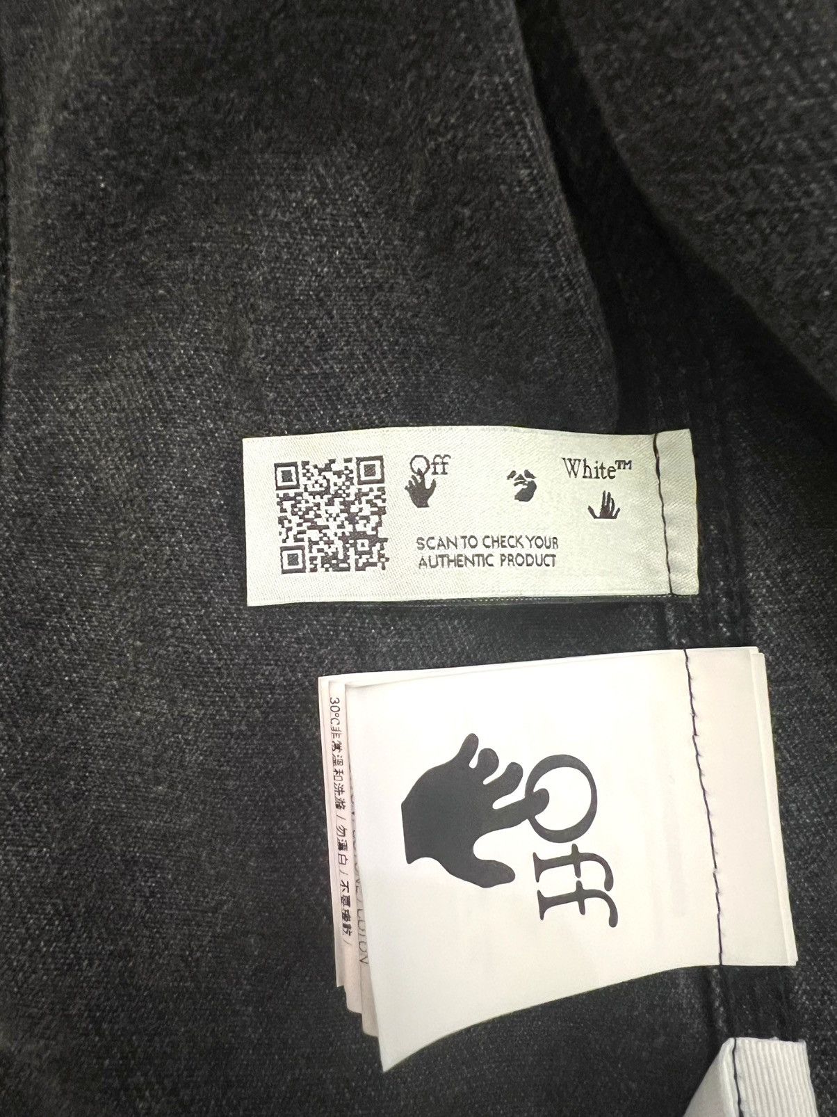 Off-White × Virgil Abloh Virgil era rare black denim jacket Size US L / EU 52-54 / 3 - 14 Thumbnail