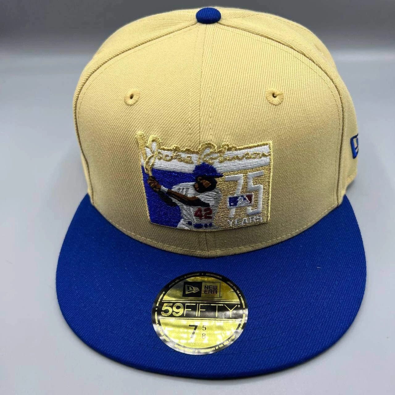New Era Jackie Robinson #42 Dodgers Hat Men 7 5/8 MLB Fitted Cap Size ONE SIZE - 7 Thumbnail