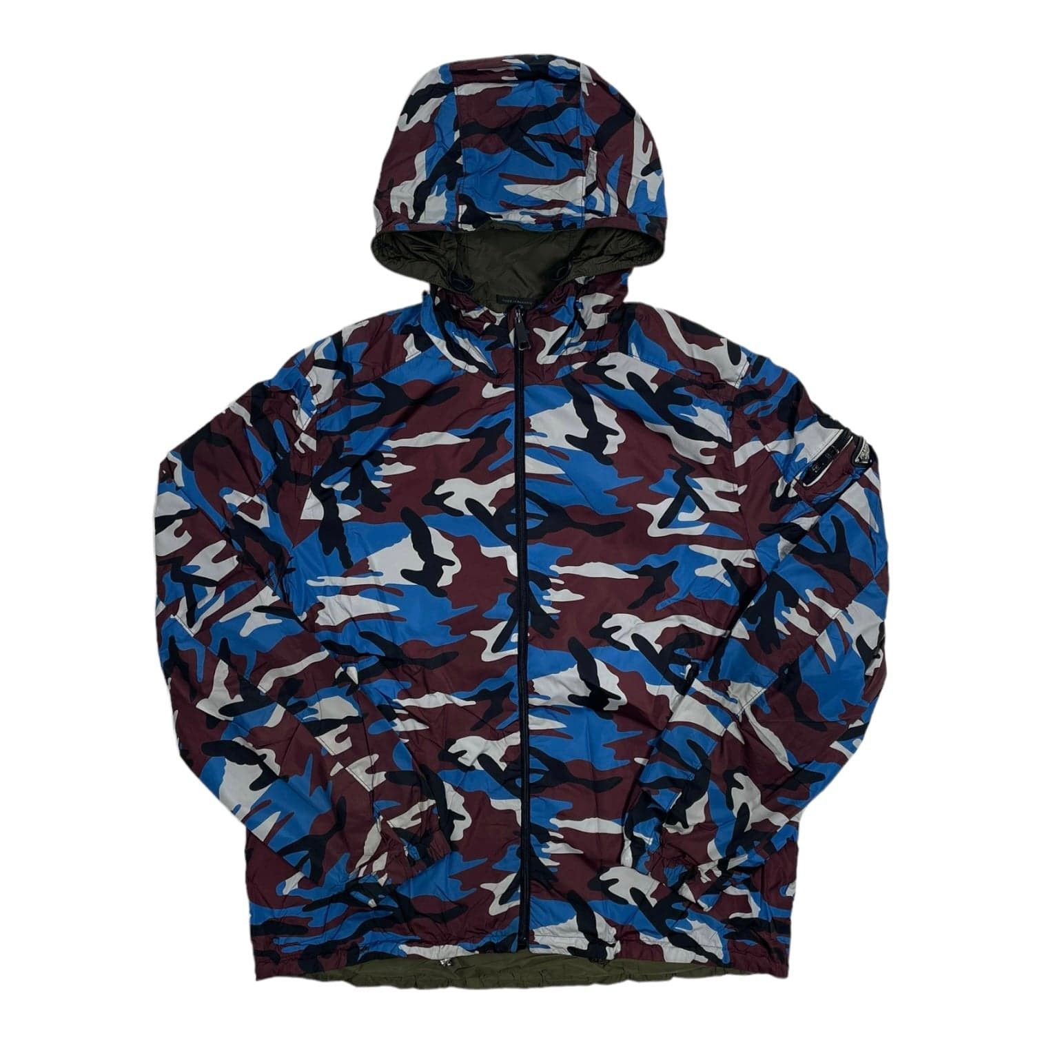 Prada Reversible Camouflage Nylon Jacket Burgandy Camo Size US XXL / EU 58 / 5 - 1 Thumbnail