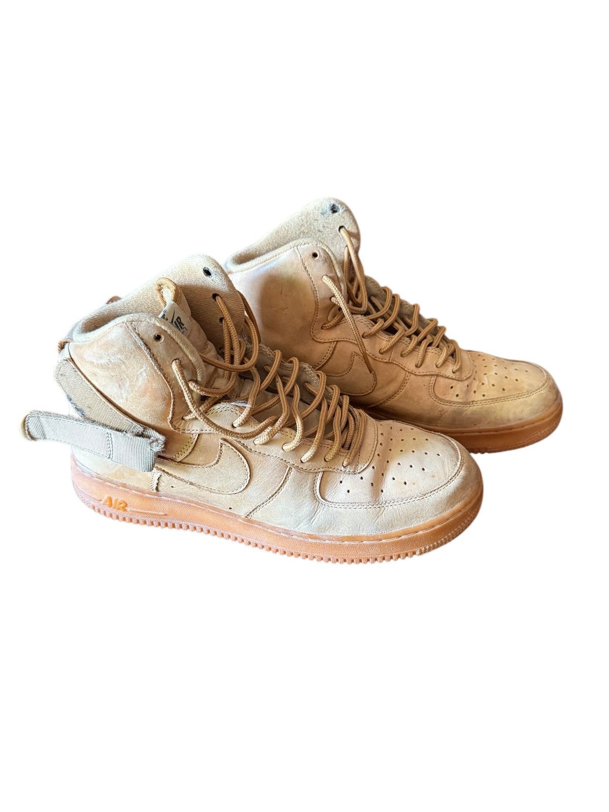 Nike Nike Air Force One High Top Brown Size 10 Size US 10 / EU 43 - 1 Thumbnail