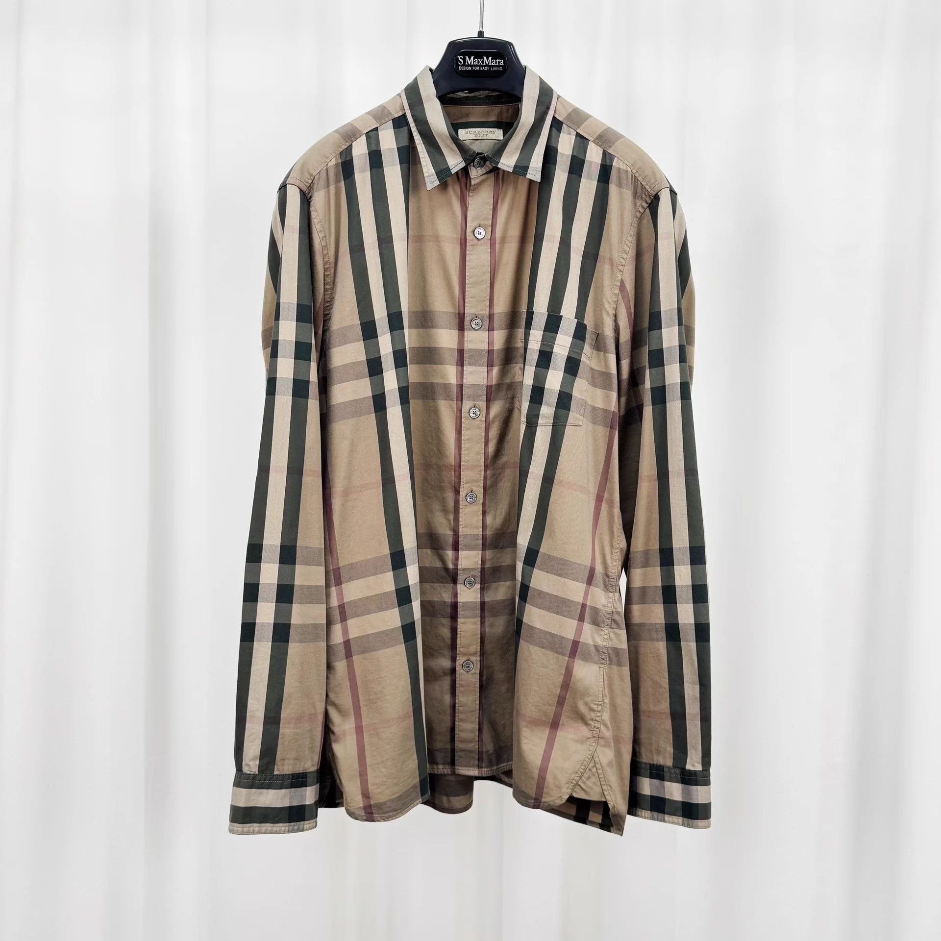 Burberry Burberry Check LS Shirt Size L Mint Size US L / EU 52-54 / 3 - 1 Thumbnail