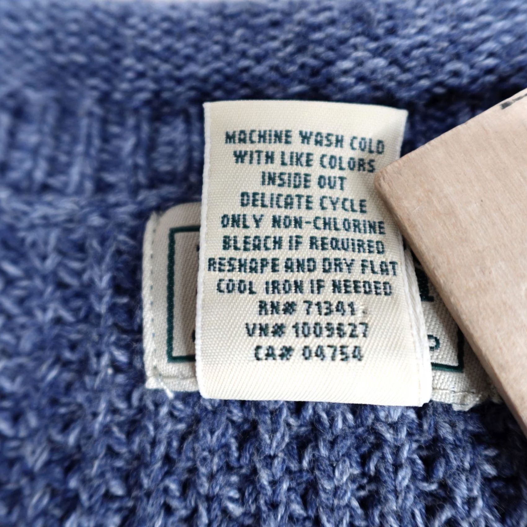 Vintage Mens L.L. Bean Sweater Medium Blue Heather Roll Neck Organic Cotton Size US M / EU 48-50 / 2 - 4 Thumbnail