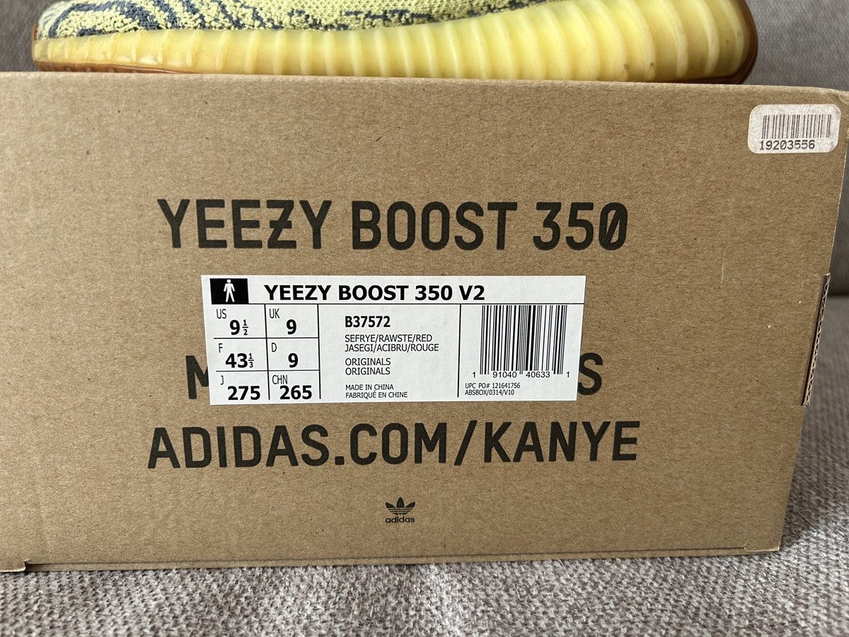 Adidas Adidas Yeezy Boost 350 Frozen Yellow Size US 9.5 / EU 42-43 - 9 Thumbnail