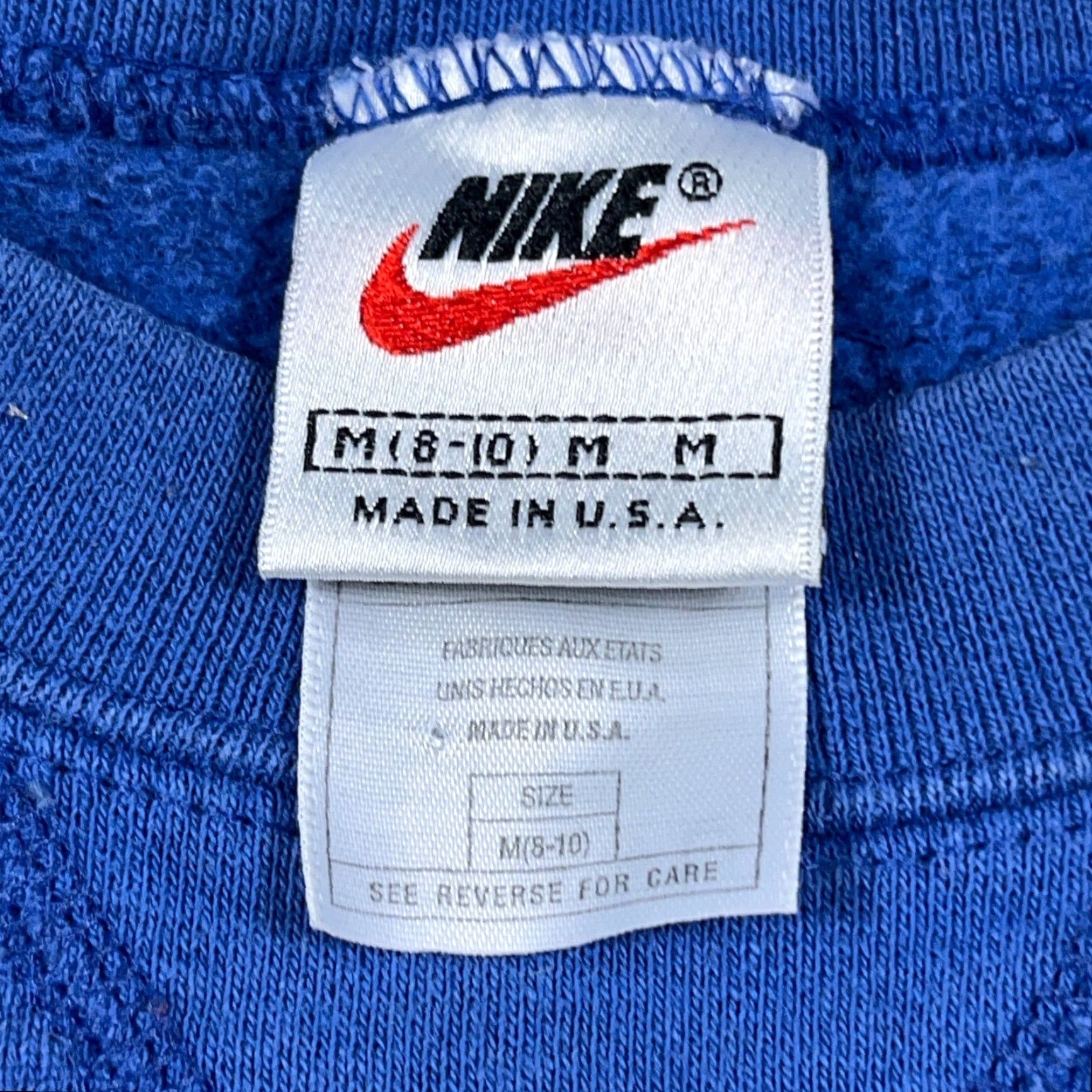 Nike VINTAGE Nike Sweatshirt Women M Blue Crewneck Logo Embroidered 90s Sportswear Nike Brand USA Sweater Size M / US 6-8 / IT 42-44 - 4 Thumbnail