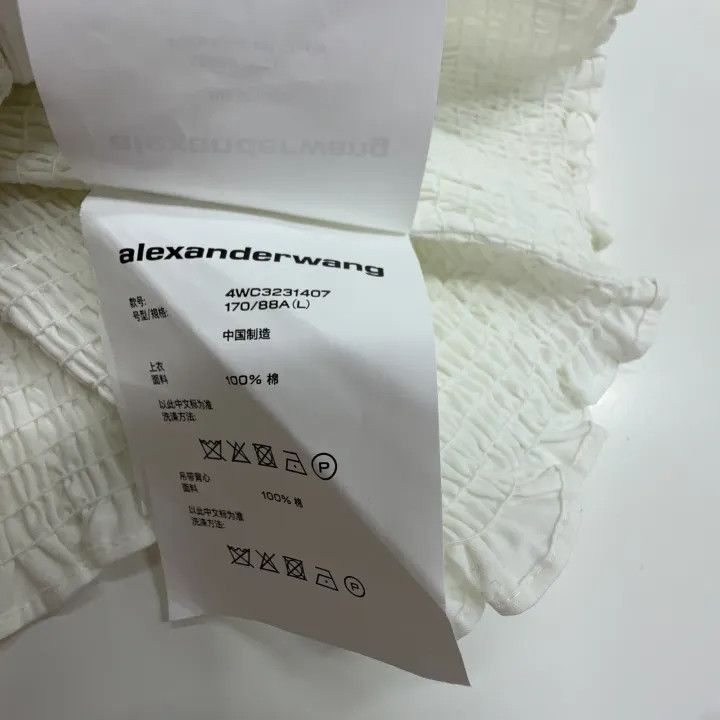 Alexander Wang Alexander Wang SS23 Long Sleeve Cropped Shirt - Size L / US 10 / IT 46 - 5 Thumbnail