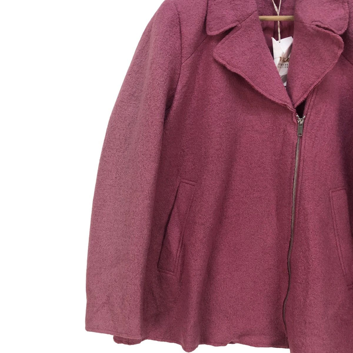Aran Isles Knitwear Zara Trafaluc Double Collar Faded Jacket Size M / US 6-8 / IT 42-44 - 4 Thumbnail